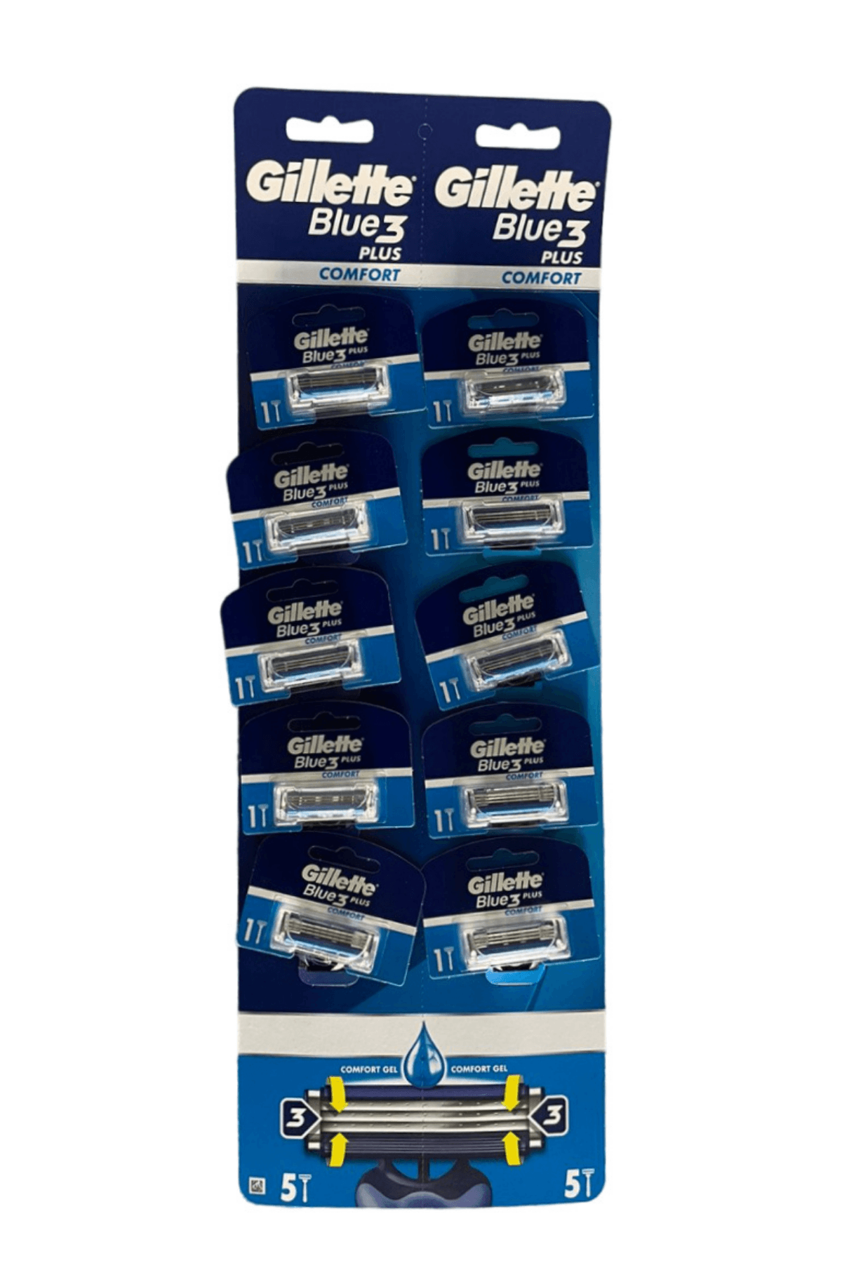 Gilette Blue 3 Kartela 10 lu Comfort