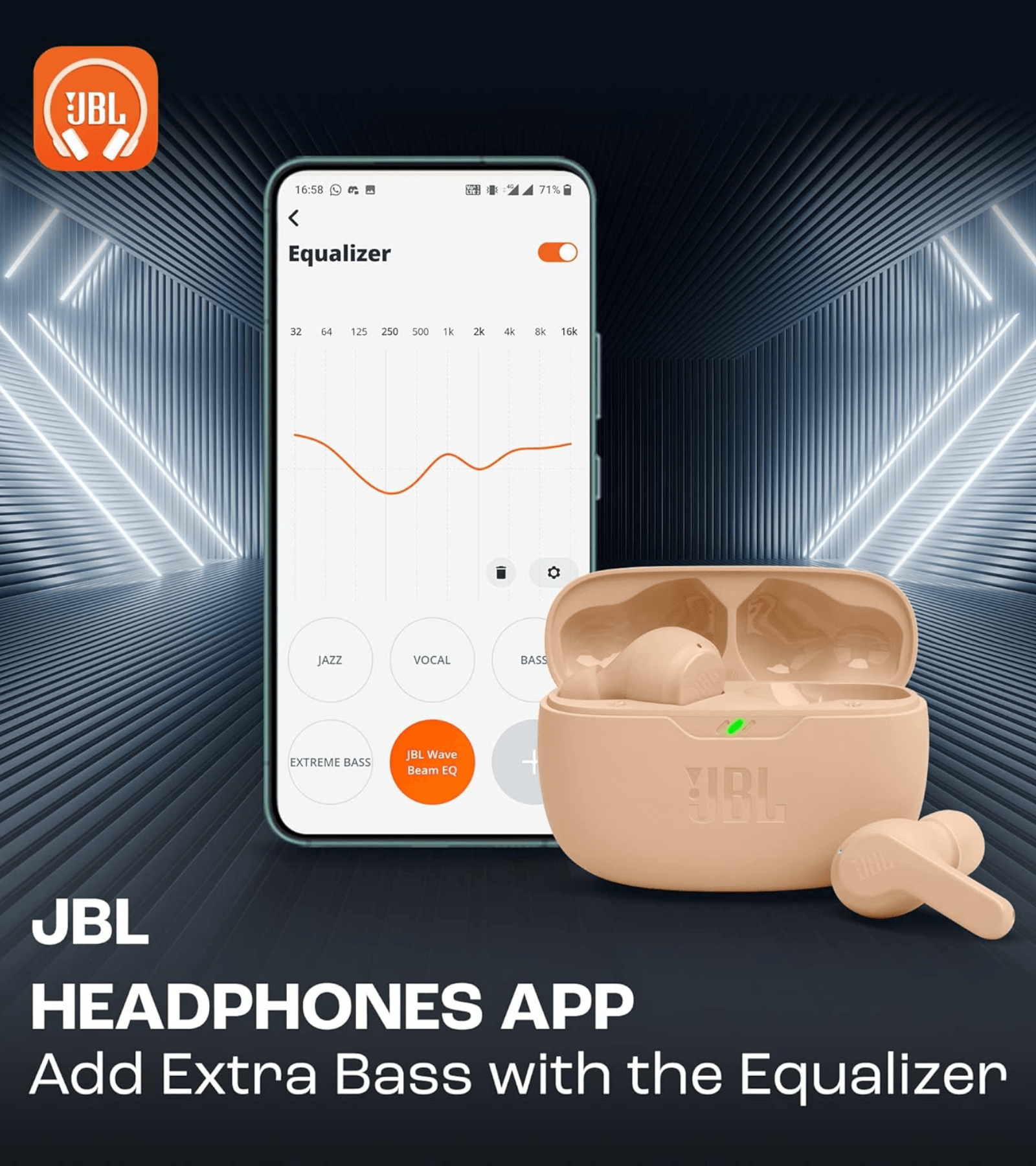 JBL WAVE BEAM TWS KULAKİÇİ KULAKLIK