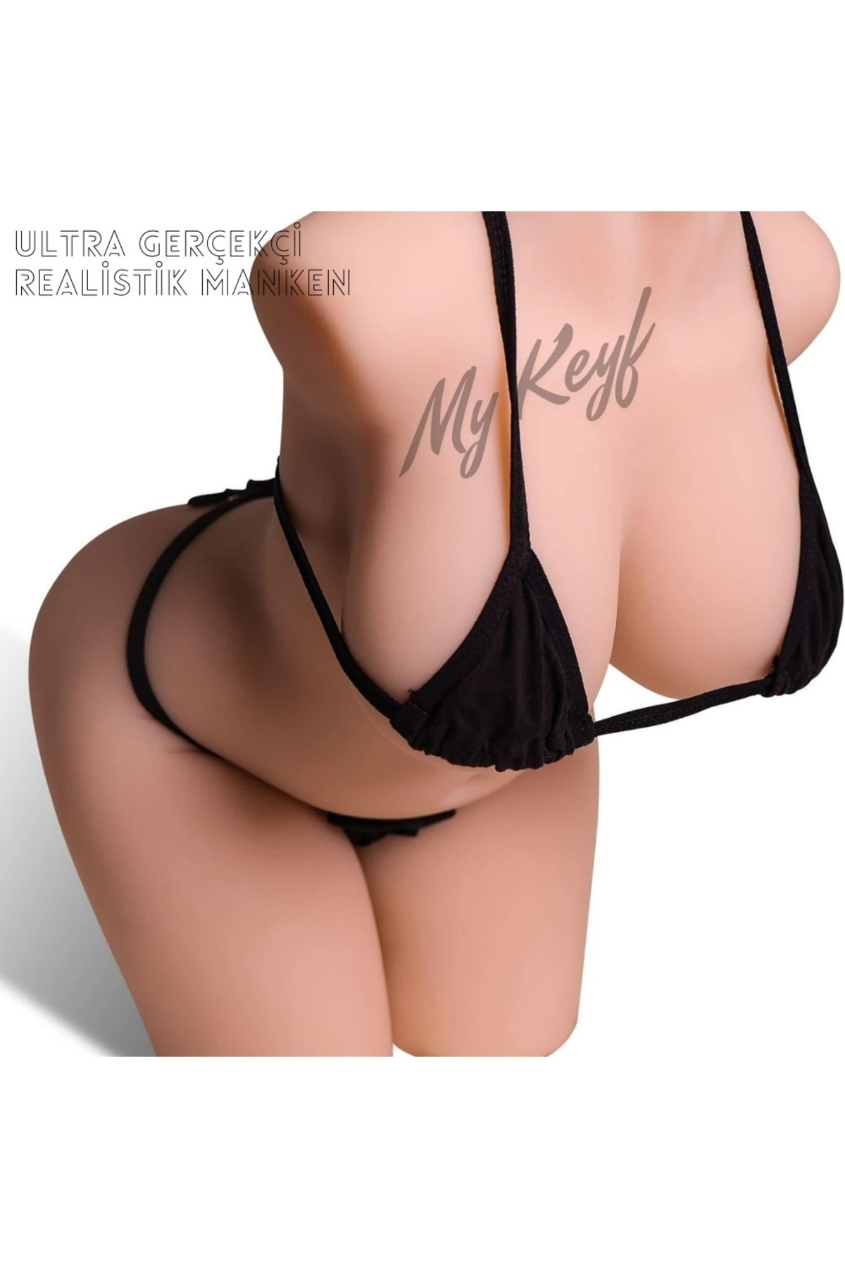 3D Tasarım Usb Şarjlı Titreşimli Sesli Manken Masturbator Tpe Pozisyonel 6.2 kg 52 cm Uzunluk