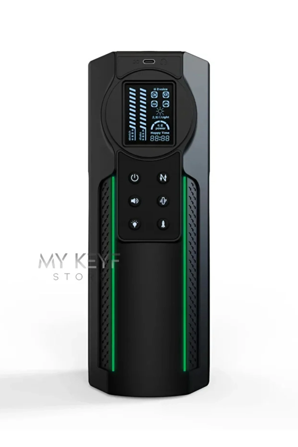 SESLİ AŞAĞI YUKARI HAREKETLİ ŞARJLI 10 MODLU TİTREŞİMLİ MASTÜRBATÖR YUMUŞAK SESSİZ ÇALIŞMA