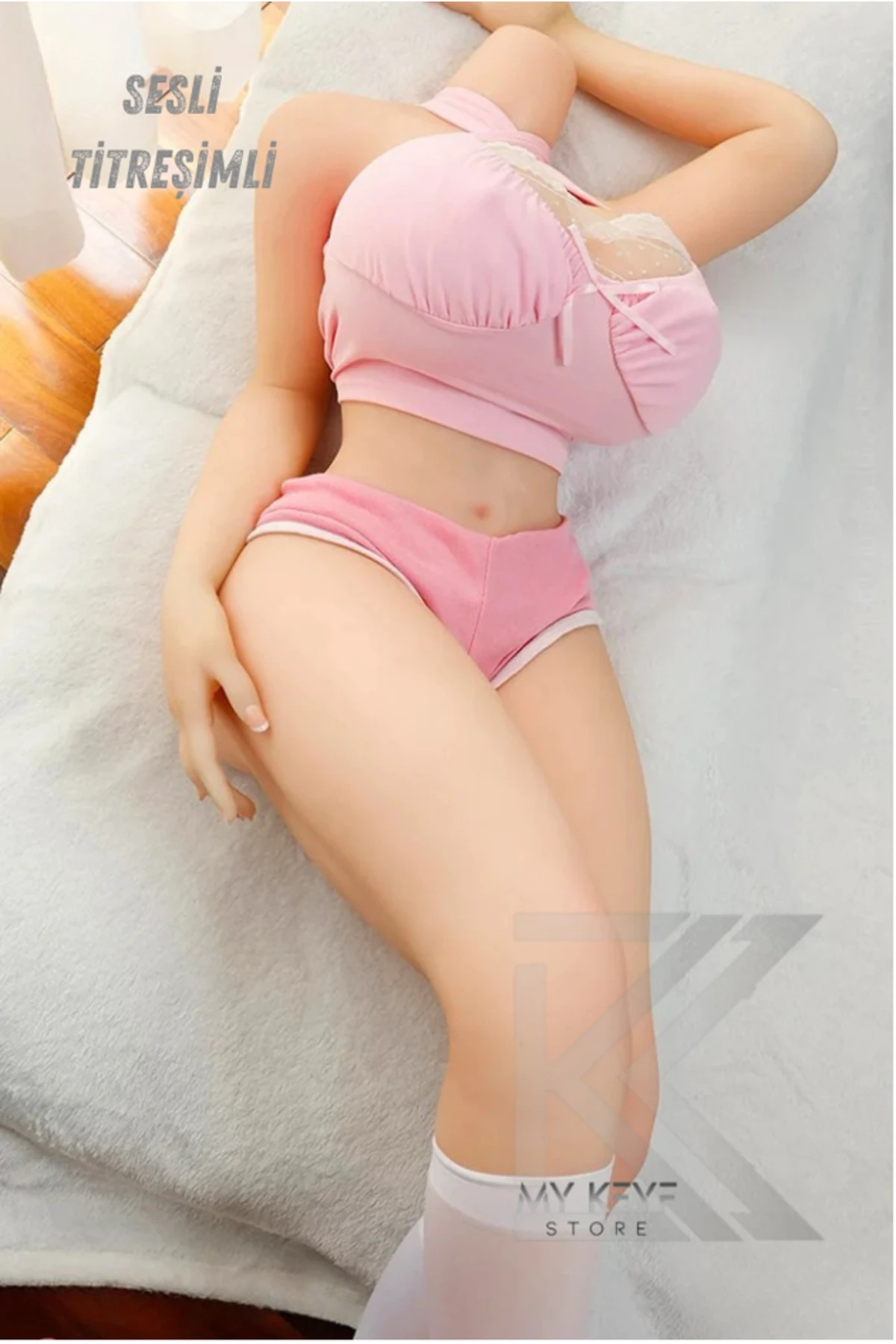 Full Realistik Kadın Manken Tam Boy Titreşimli Sesli İskelet Sistemli 13 KG Büyük Boy