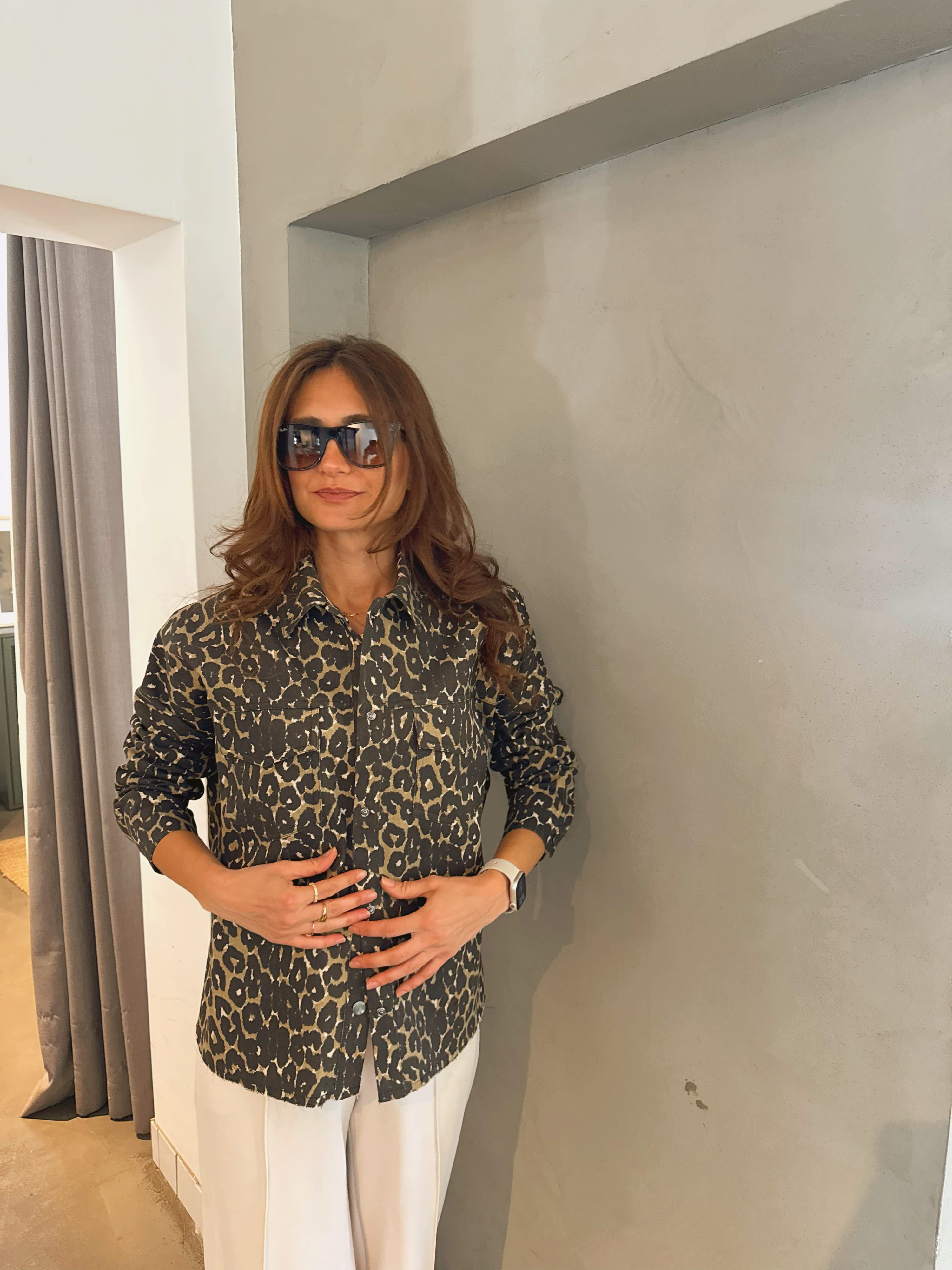Leopar Kot Ceket/Yelek S-M Beden - Noir Safari Set