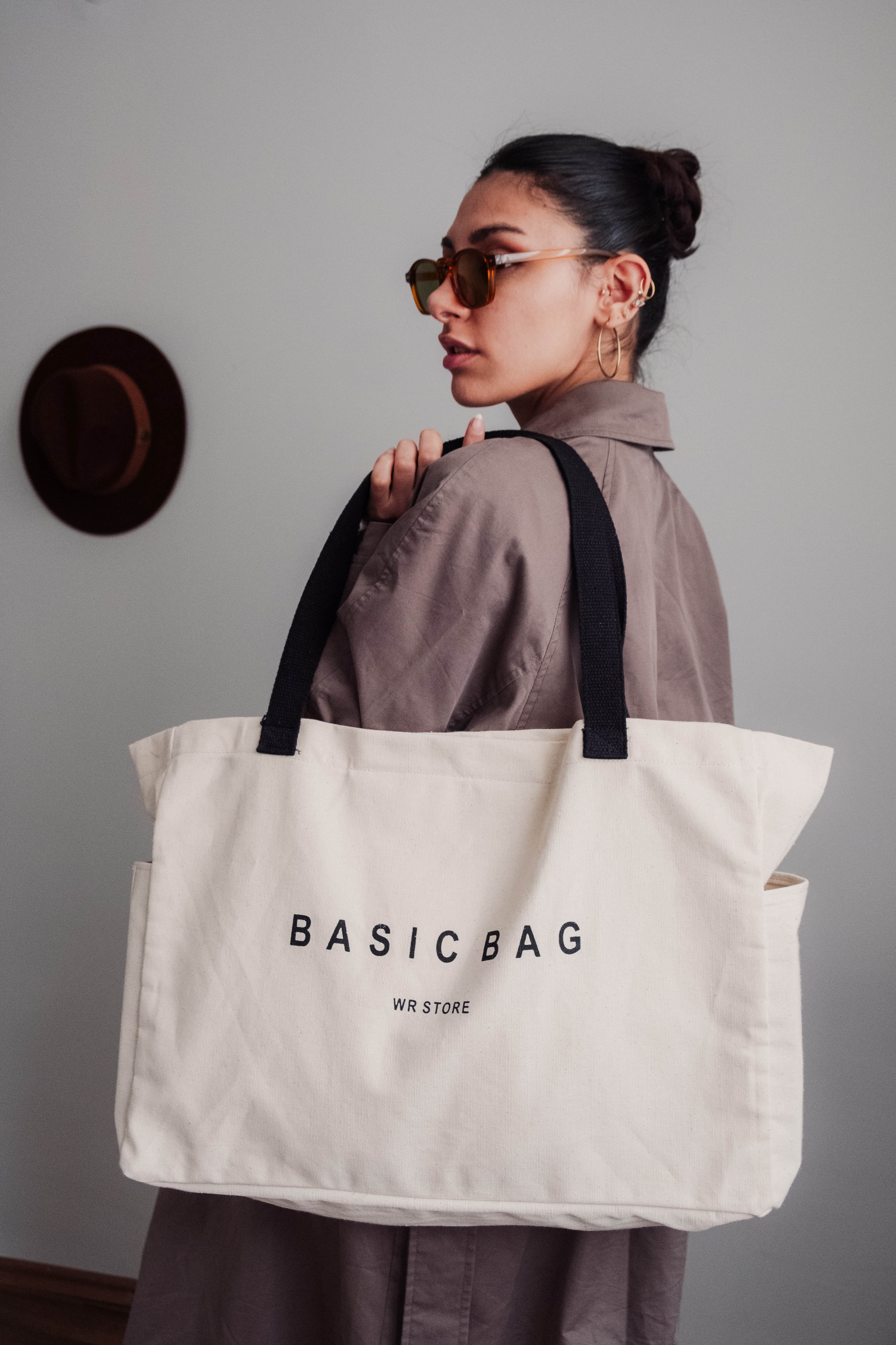 Wolf&Rock Büyük Boy Kanvas Çanta Basic Bag