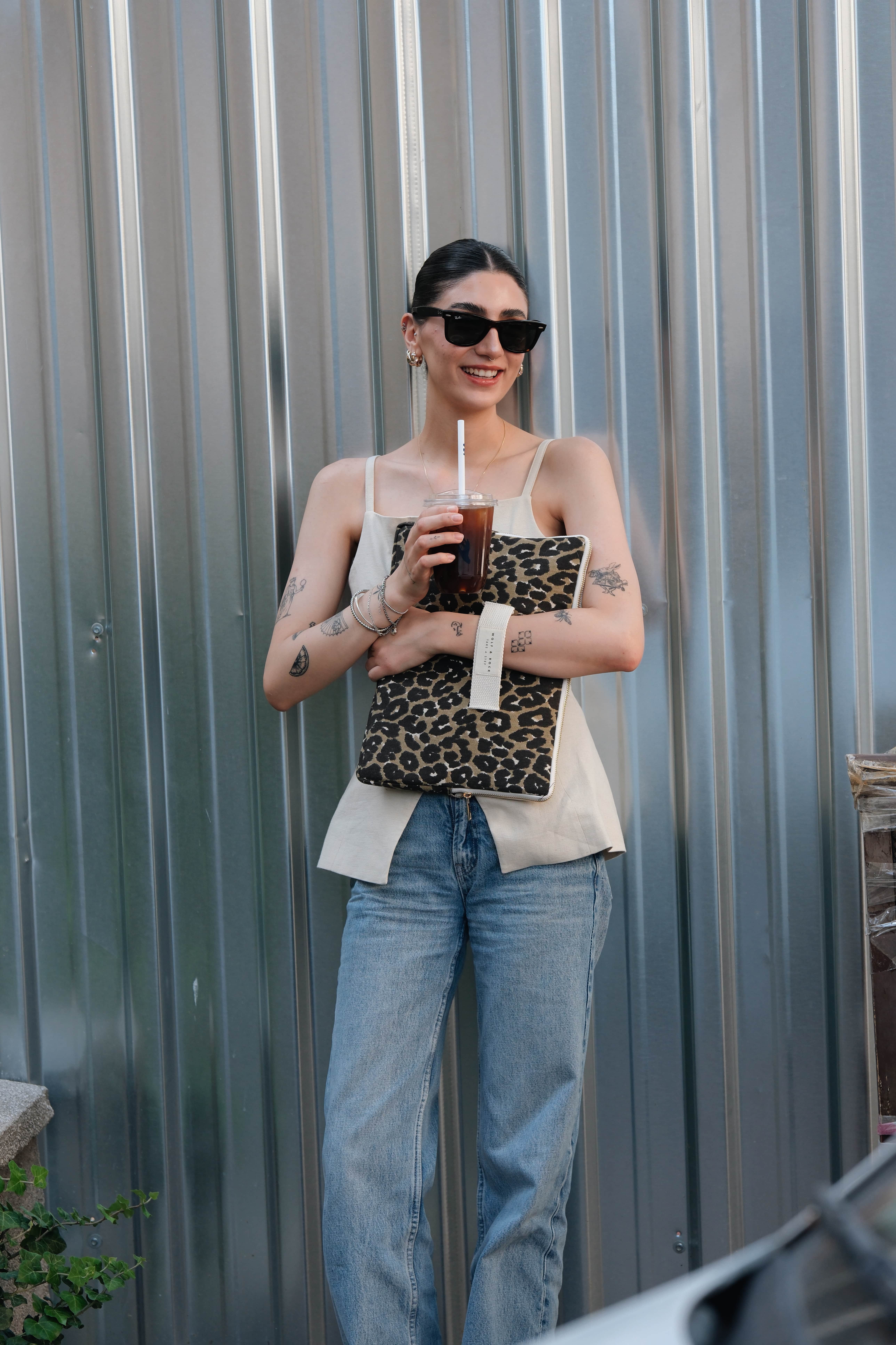 Wolf&Rock Noir Safari Laptop Sleeve 13''-14''