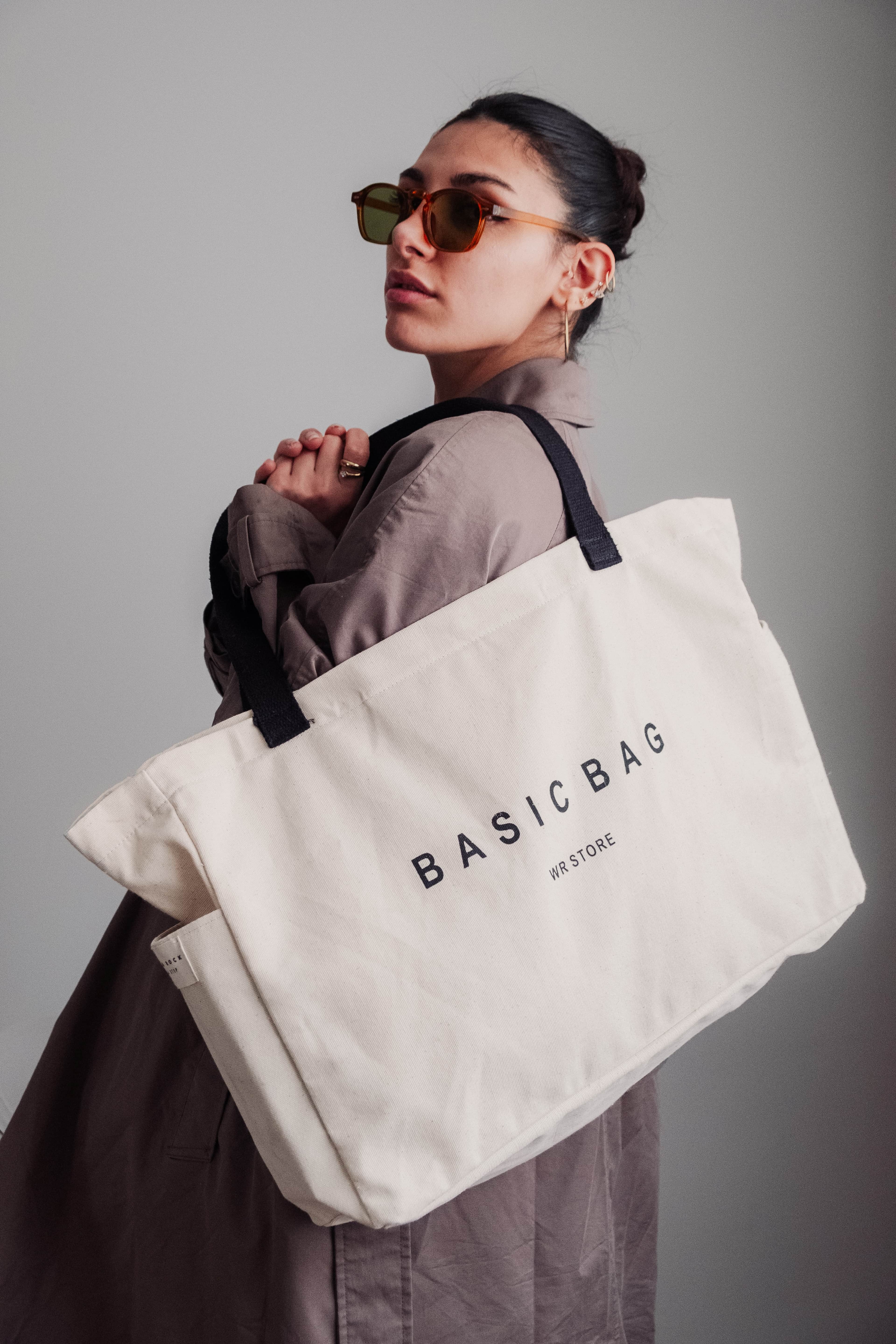Wolf&Rock Büyük Boy Kanvas Çanta Basic Bag