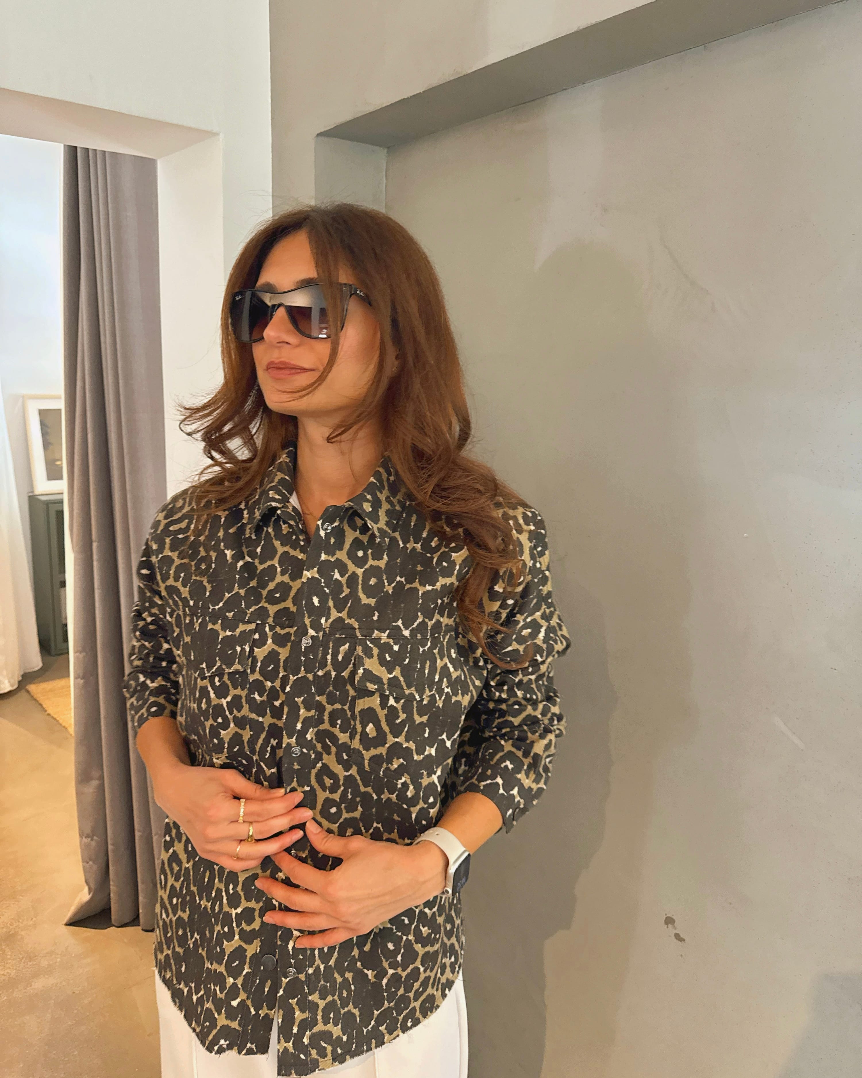 Leopar Kot Ceket/Yelek S-M Beden - Noir Safari Set