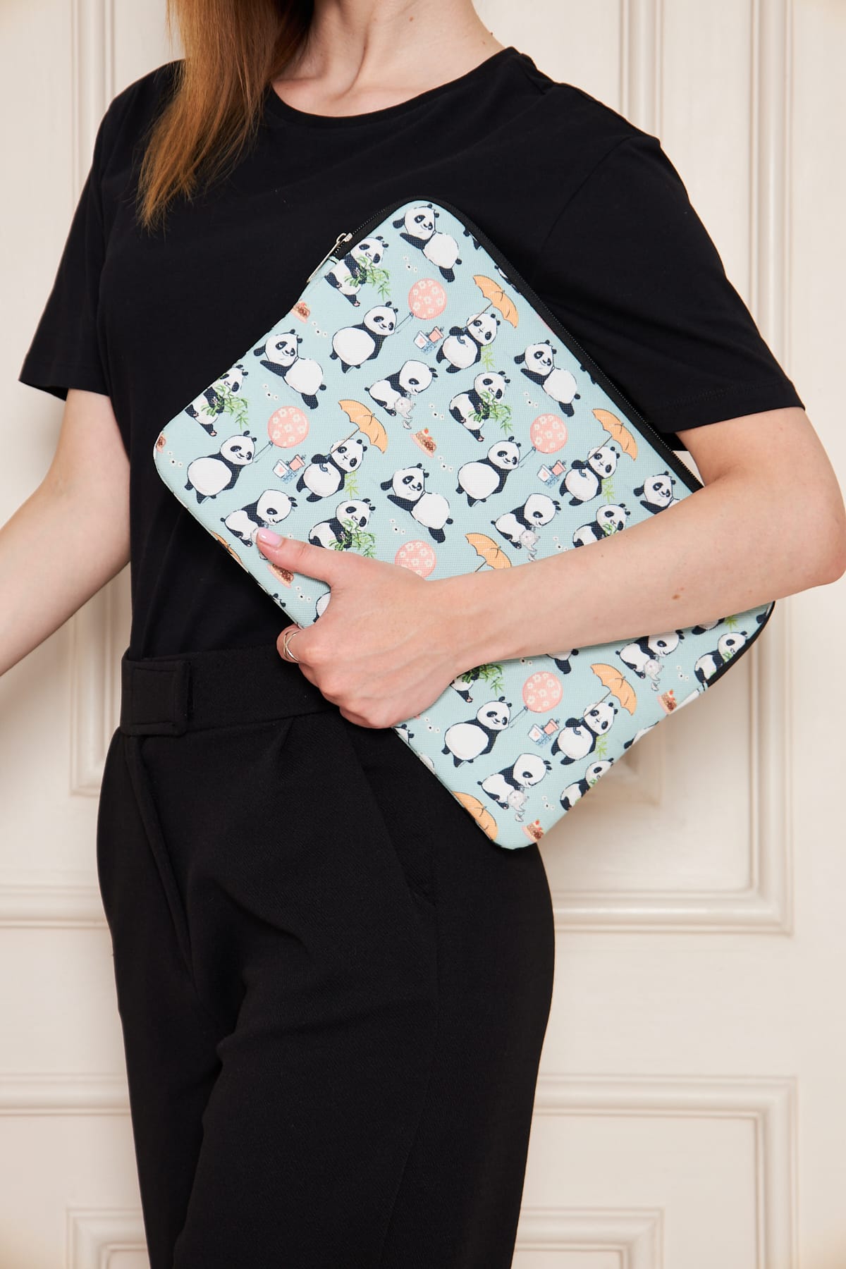 WOLF & ROCK PANDA NOTEBOOK CASE 13''-14''