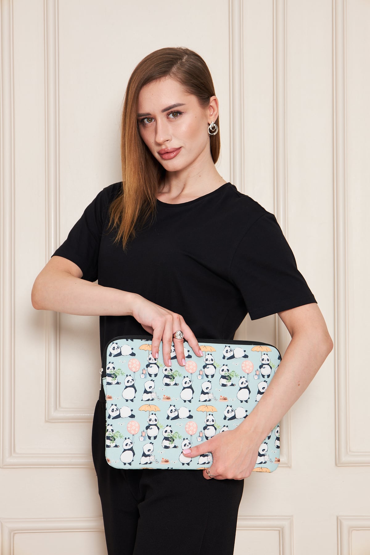 WOLF & ROCK PANDA NOTEBOOK CASE 13''-14''