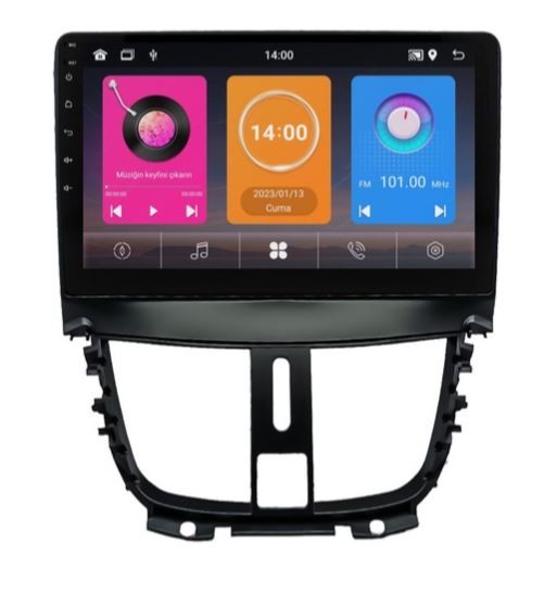 Peugeot 207 Android Multimedya Sistemi 2006-2012