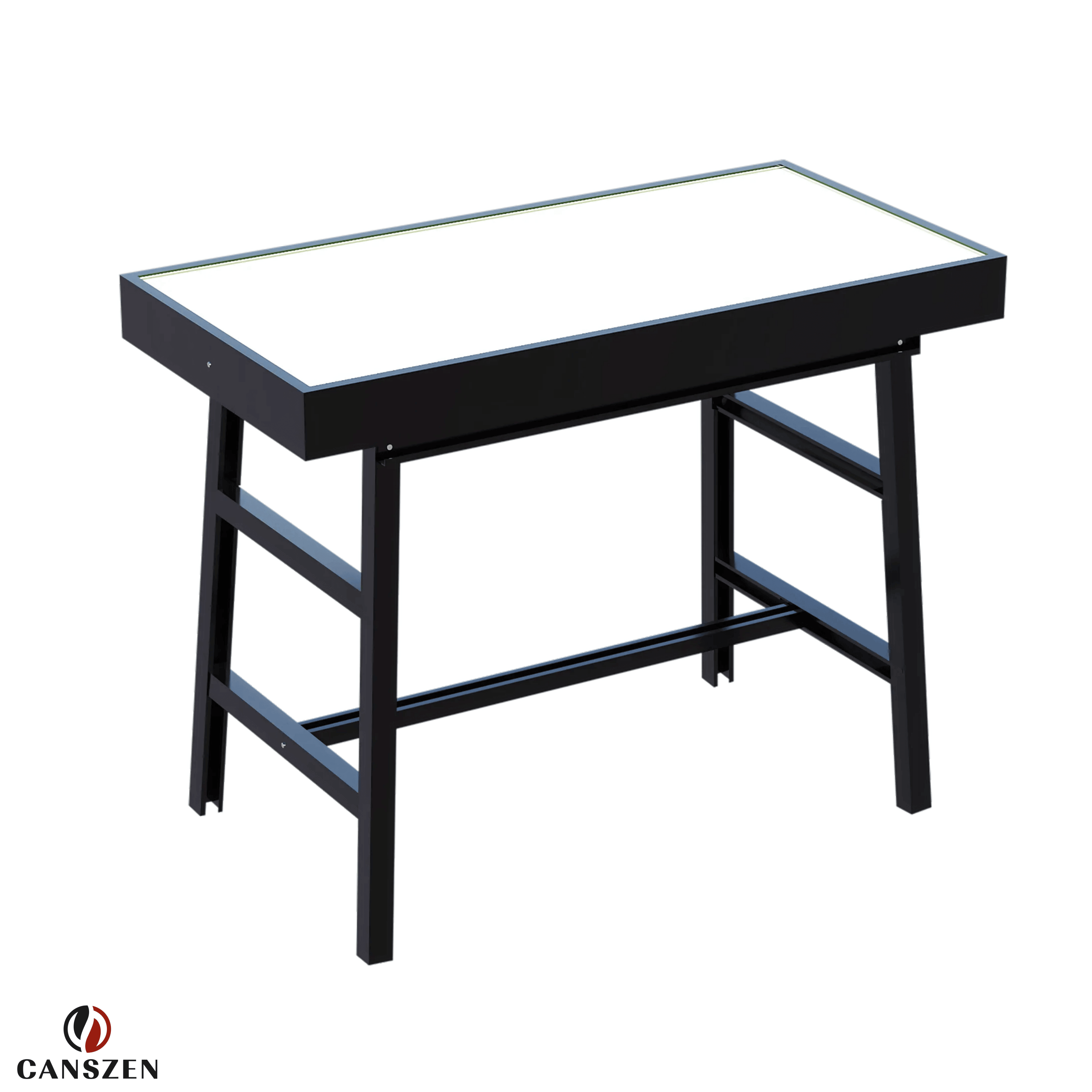 Calivon Modern Led Işıklı Kare Masa | Bar, Kafe ve Etkinlikler İçin Özel Tasarım - 60x120 cm