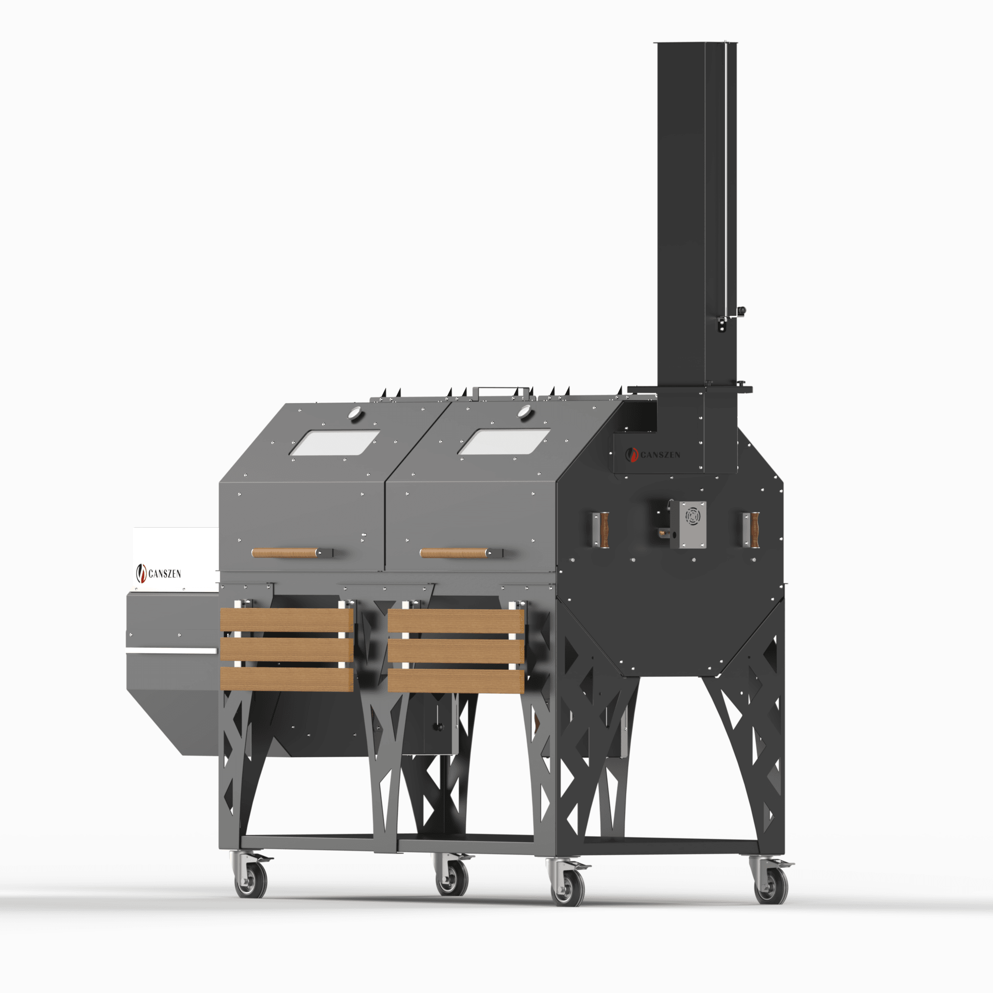 Gravitor 430 Kg Devasa Smoker Mangal | Piliç Çevirme ve Barbekü Özellikli