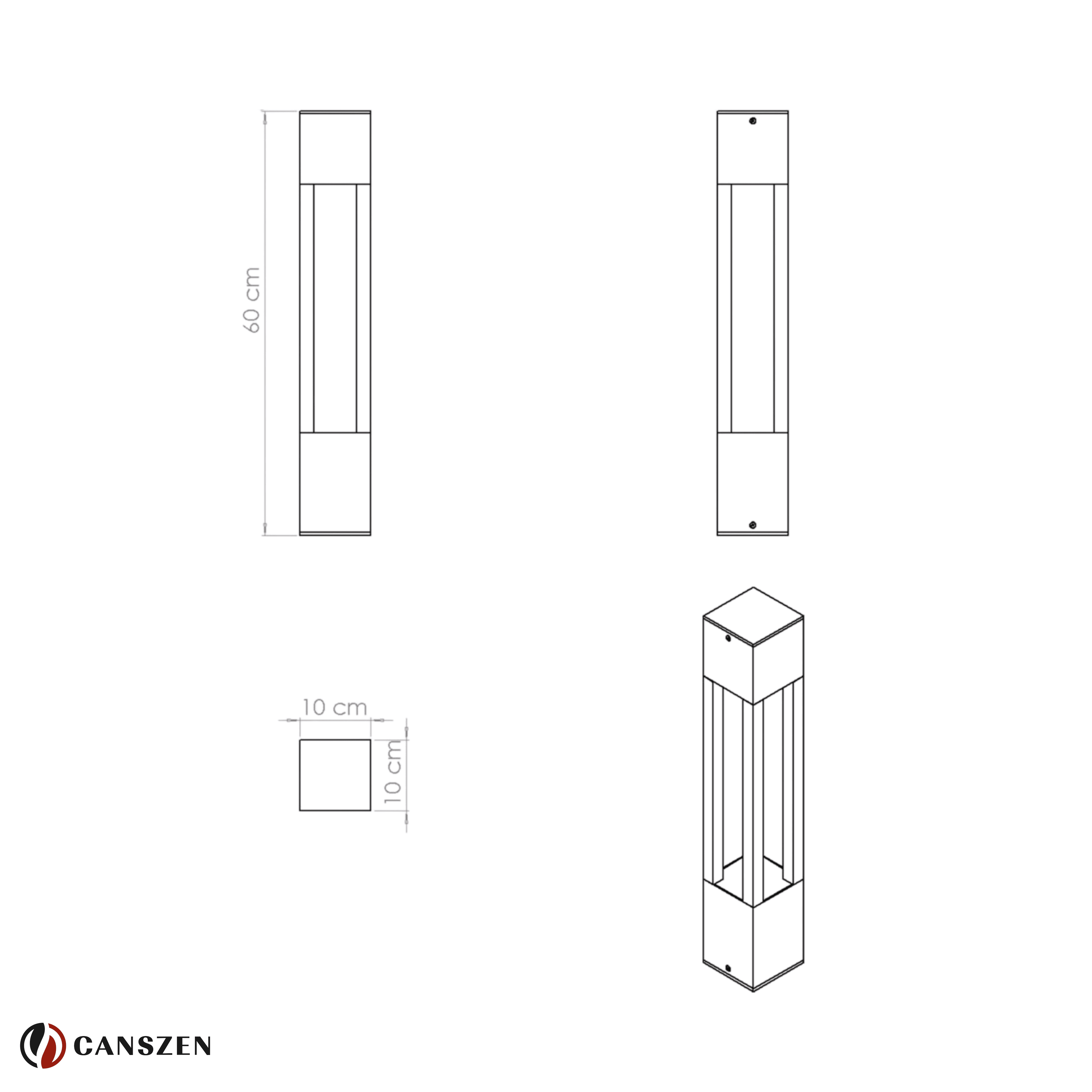 Mavora LED’li Yürüyüş Yolu Bahçe Aydınlatması | Alüminyum Bollard Aydınlatma