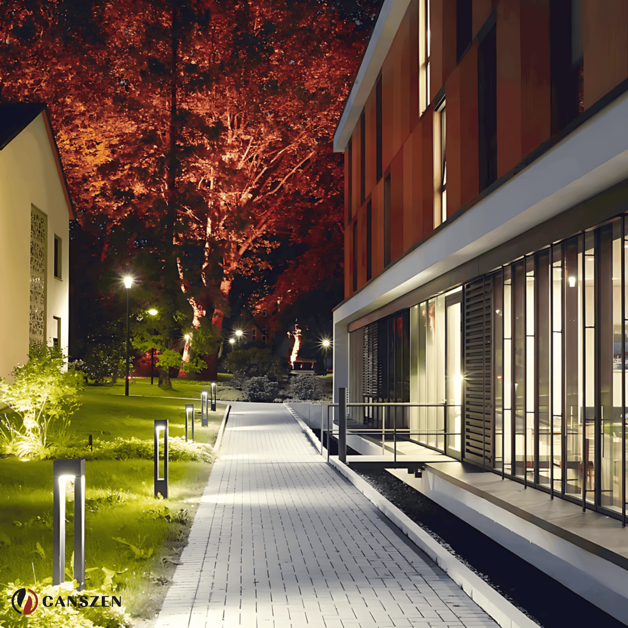 Mavora LED’li Yürüyüş Yolu Bahçe Aydınlatması | Alüminyum Bollard Aydınlatma