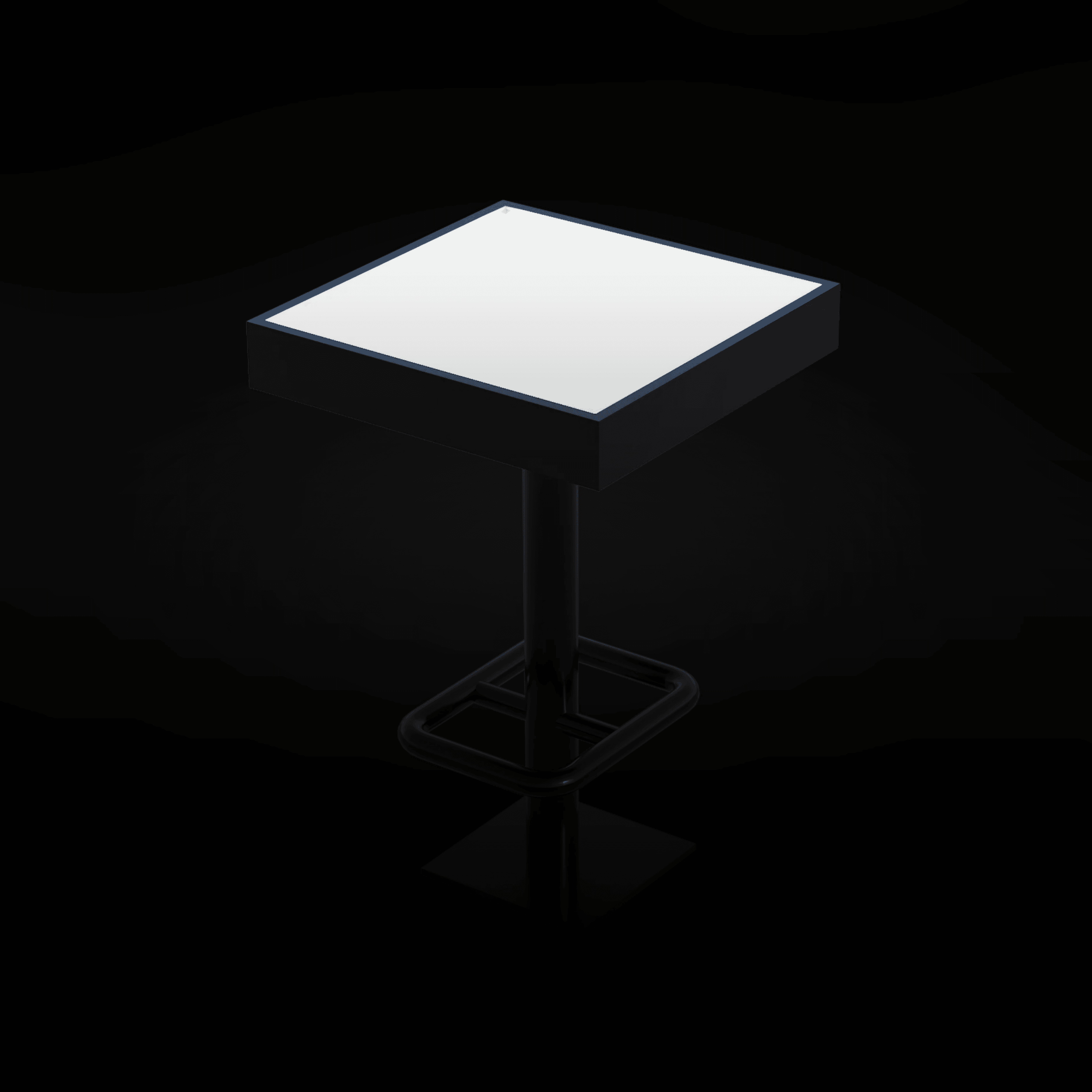 Modern Led Işıklı Kare Masa | Bar, Kafe ve Etkinlikler İçin Özel Tasarım
