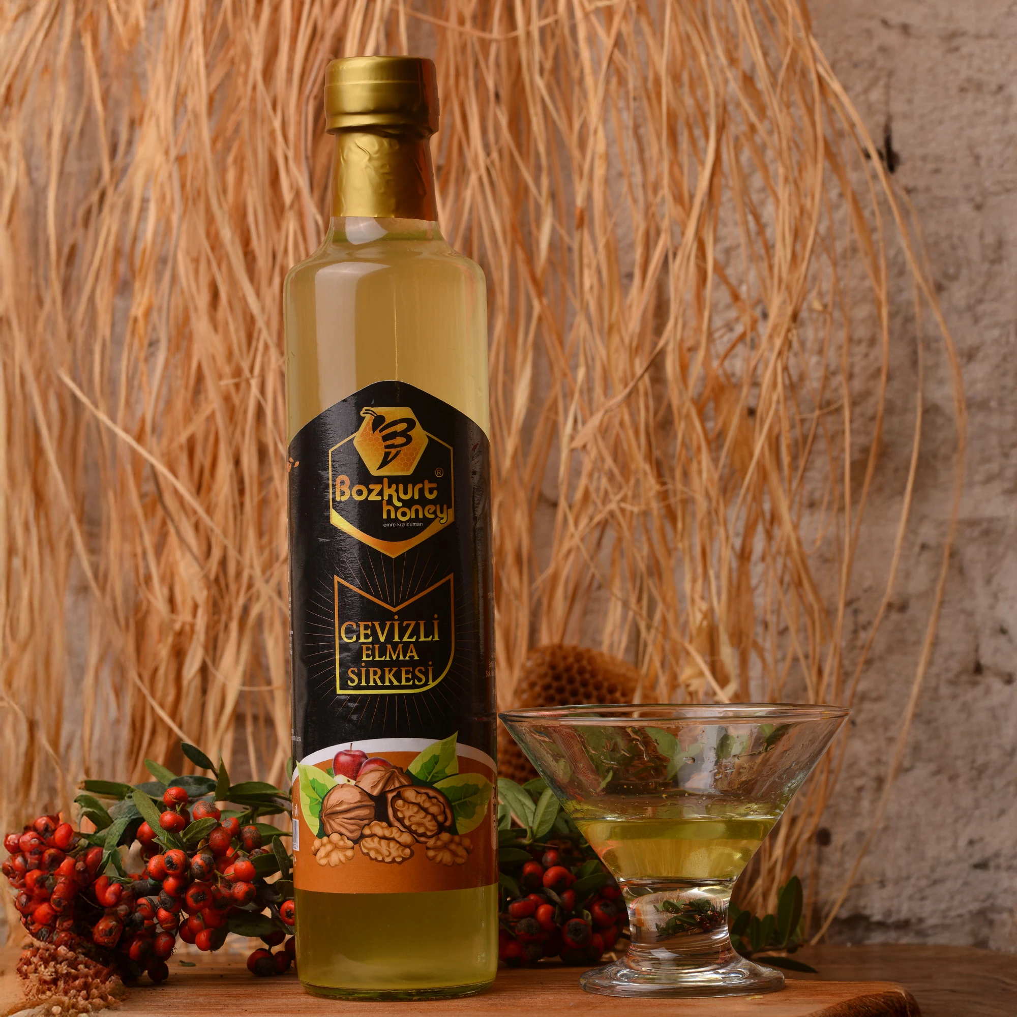 Doğal Cevizli Elma Sirkesi 500 g