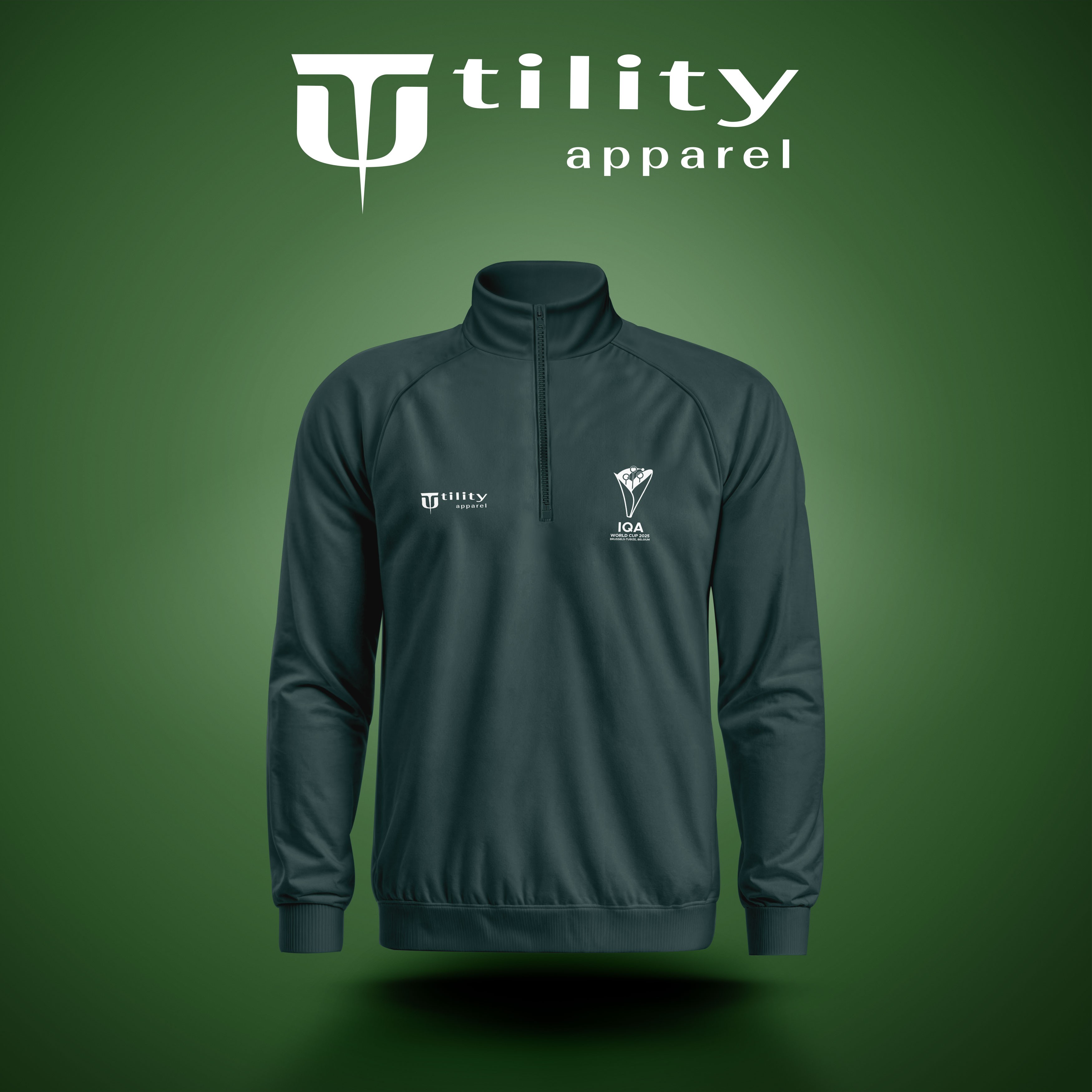 Dark Green Fleece Half-Zipper - IQA World Cup 2025
