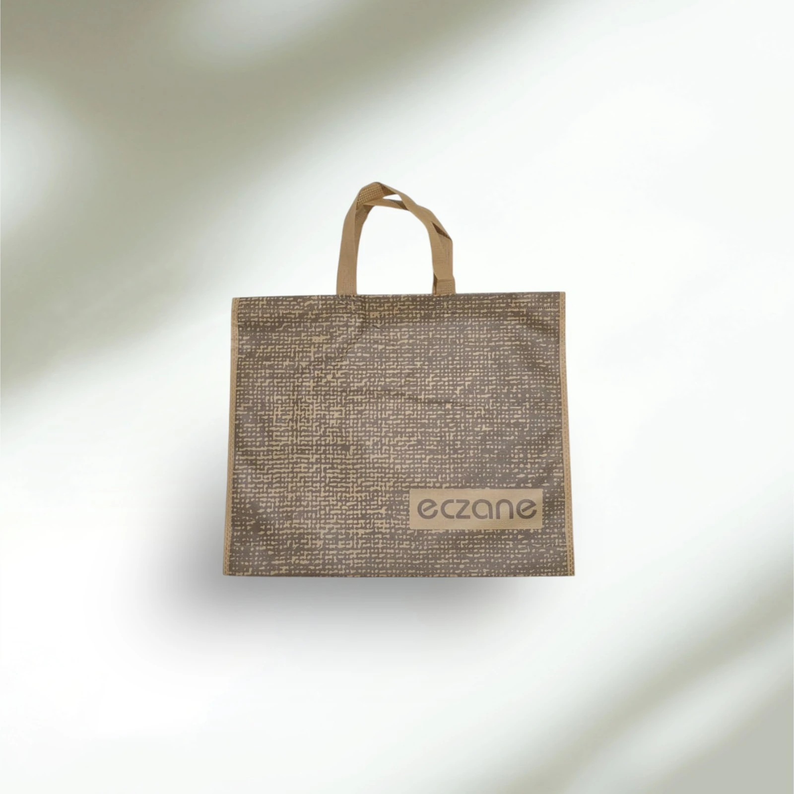 Emy Hasır Desen Körüklü Bez Çanta 40 x 34 x 7 cm - 50 Adet