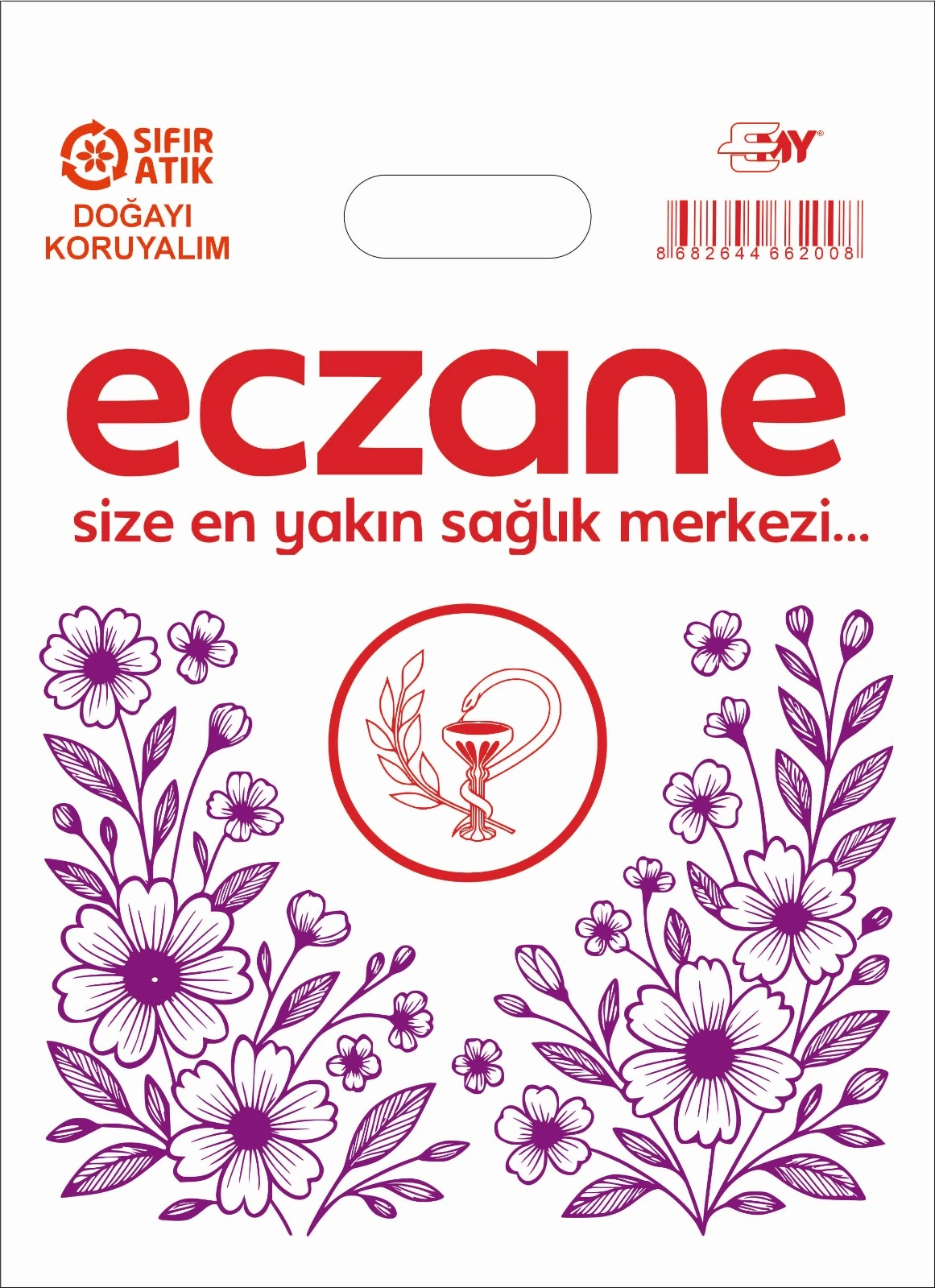  Emy Poşet Eczane Poşeti El Geçme 22x33 cm - 200 Adet