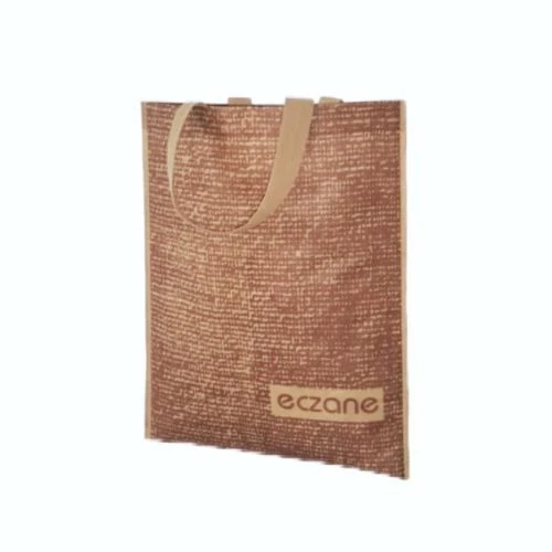 Emy Eczane Bez Çanta Kulplu Hasır Desen 30x37 cm 100 Adet