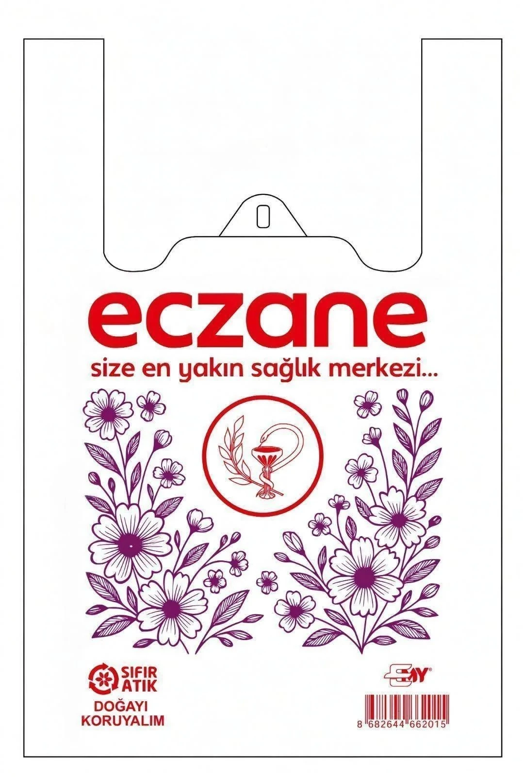  Emy Poşet Eczane Poşeti Atlet Tipi 22x33 cm - 200 Adet