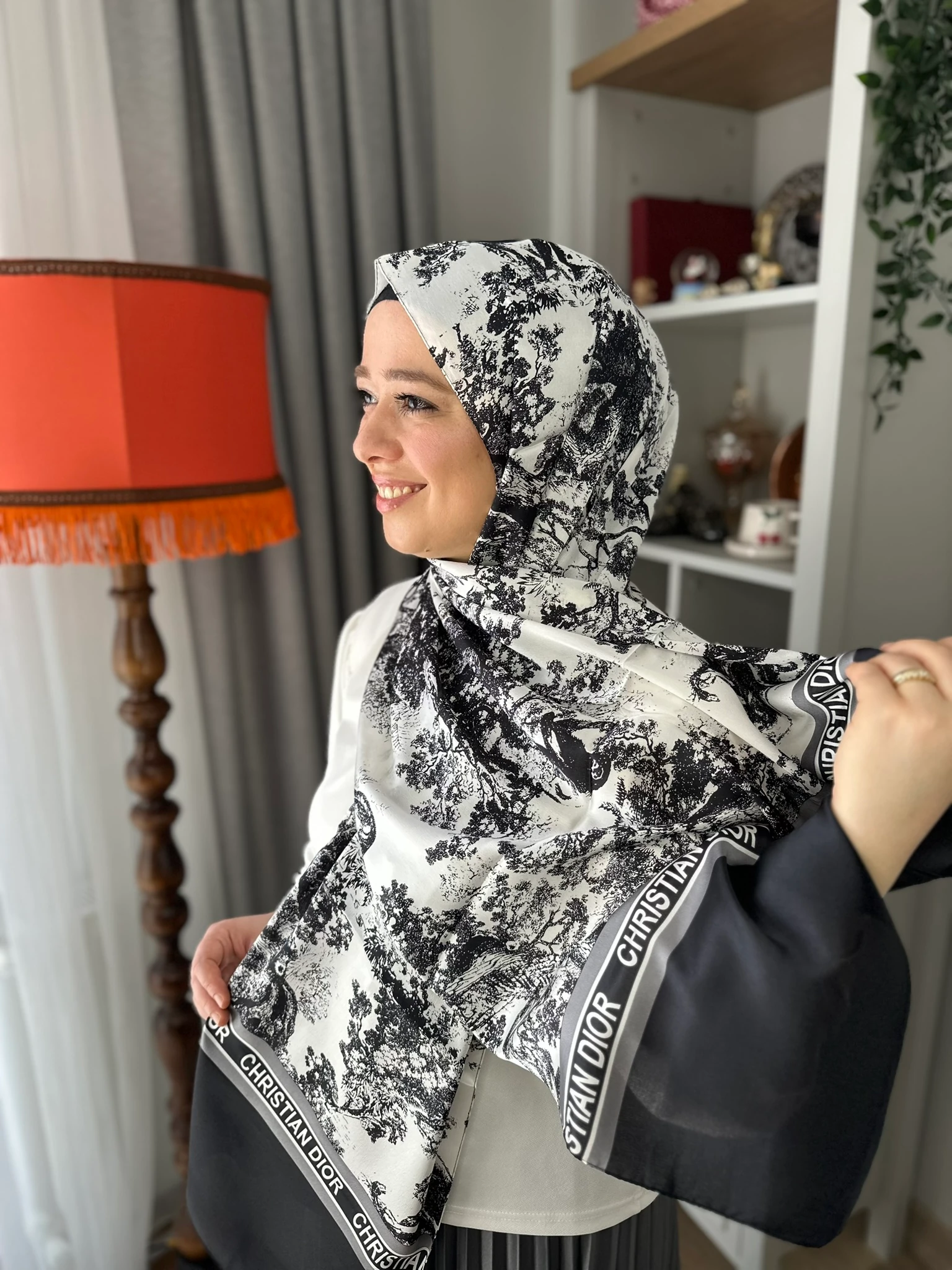 Christian Dior Vual İpek Şal