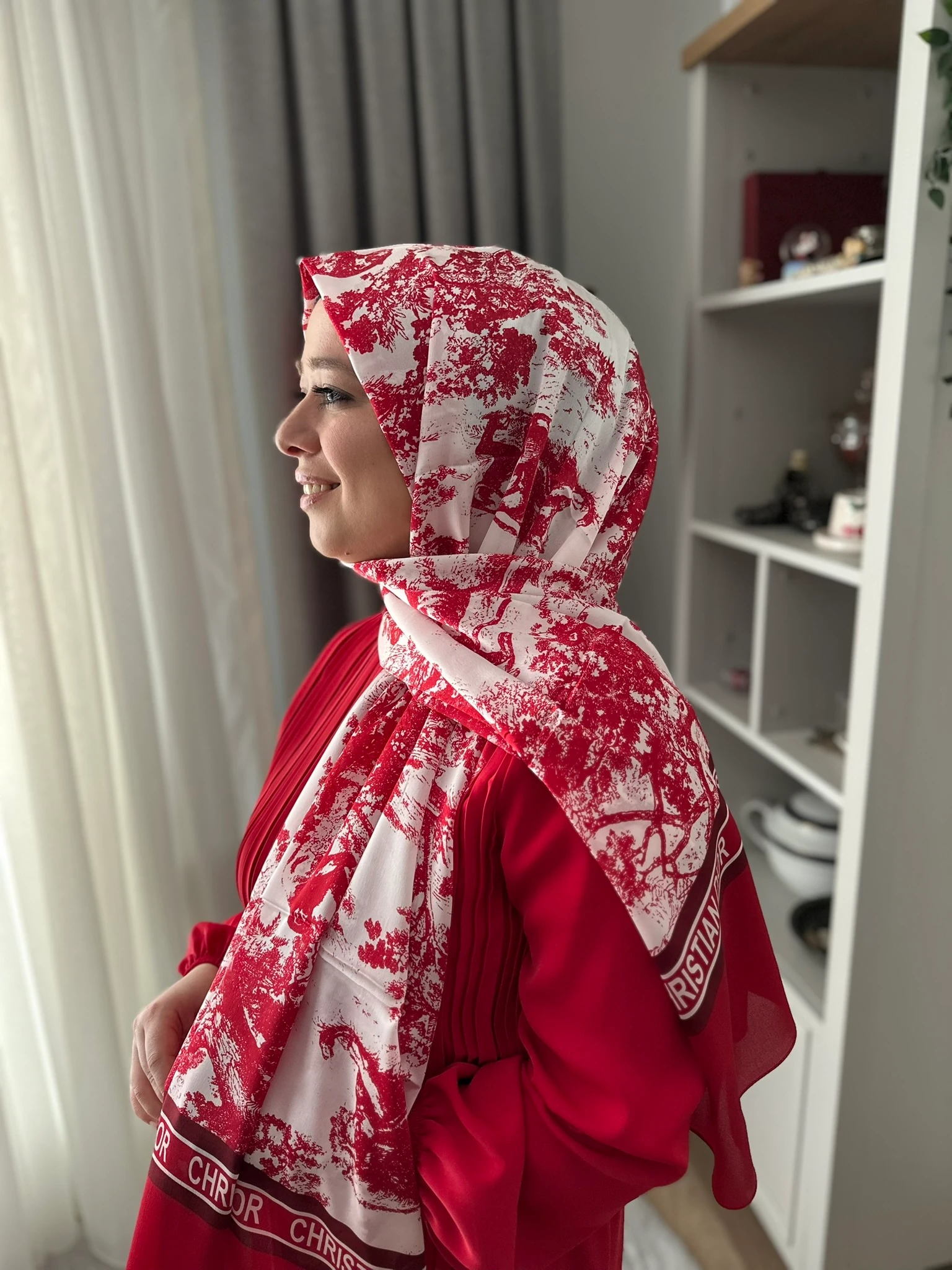 Christian Dior Vual İpek Şal