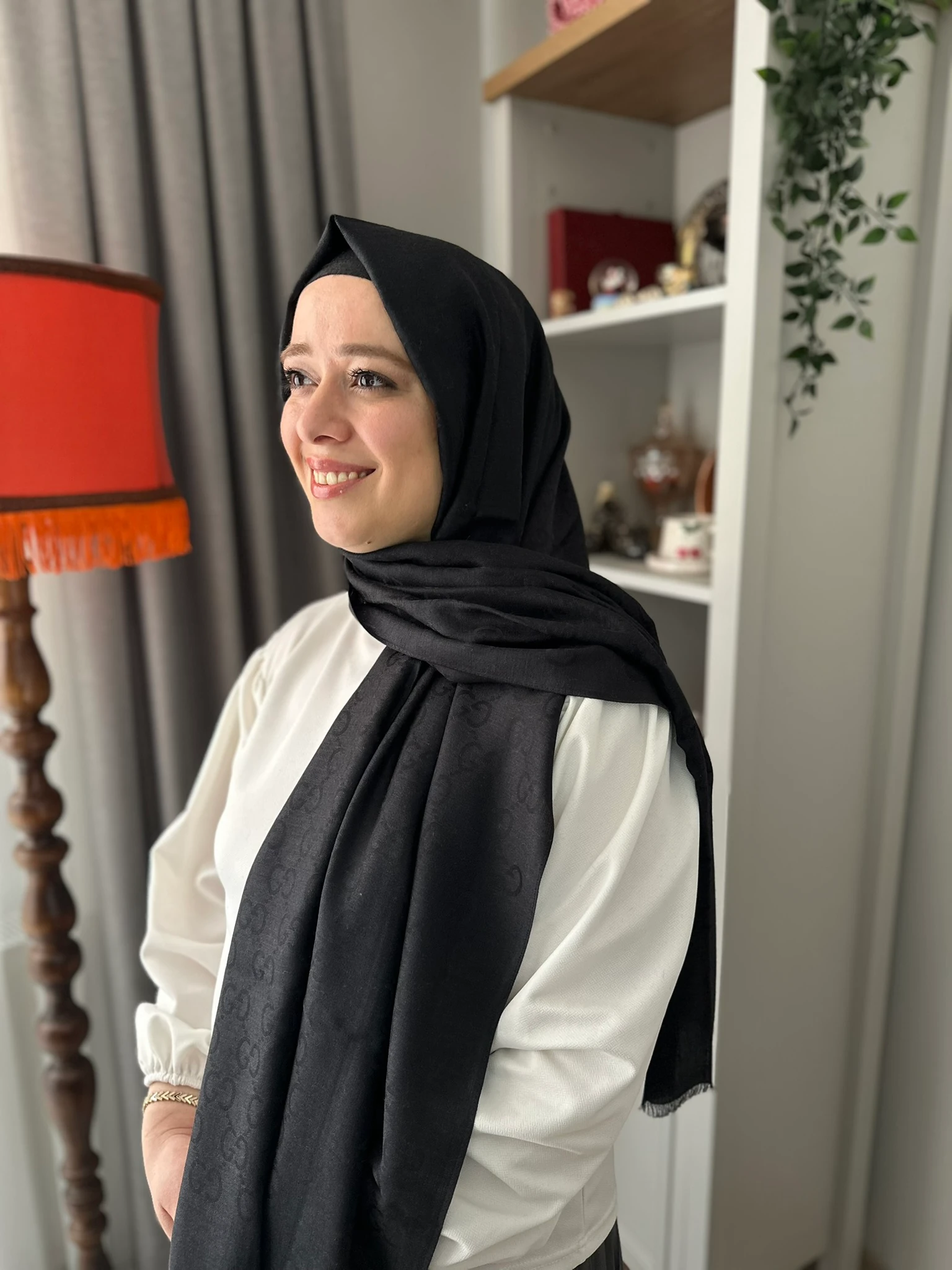 Guccı Yün İpek A+ Kalite Şal