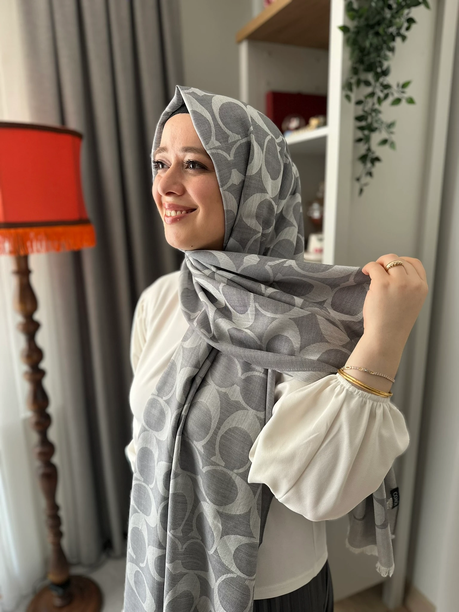 Coach Yün İpek A+ Kalite Şal