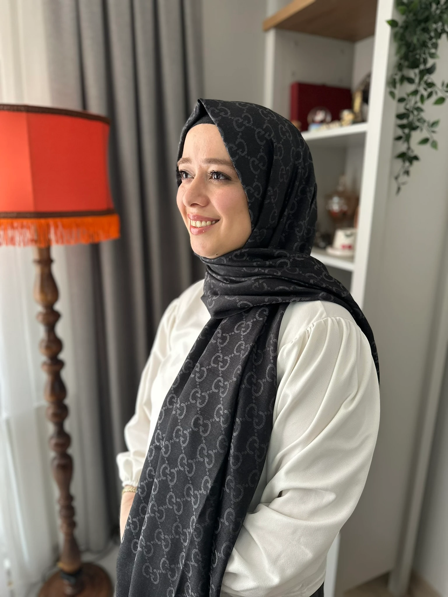 Guccı Yün İpek A+ Kalite Şal