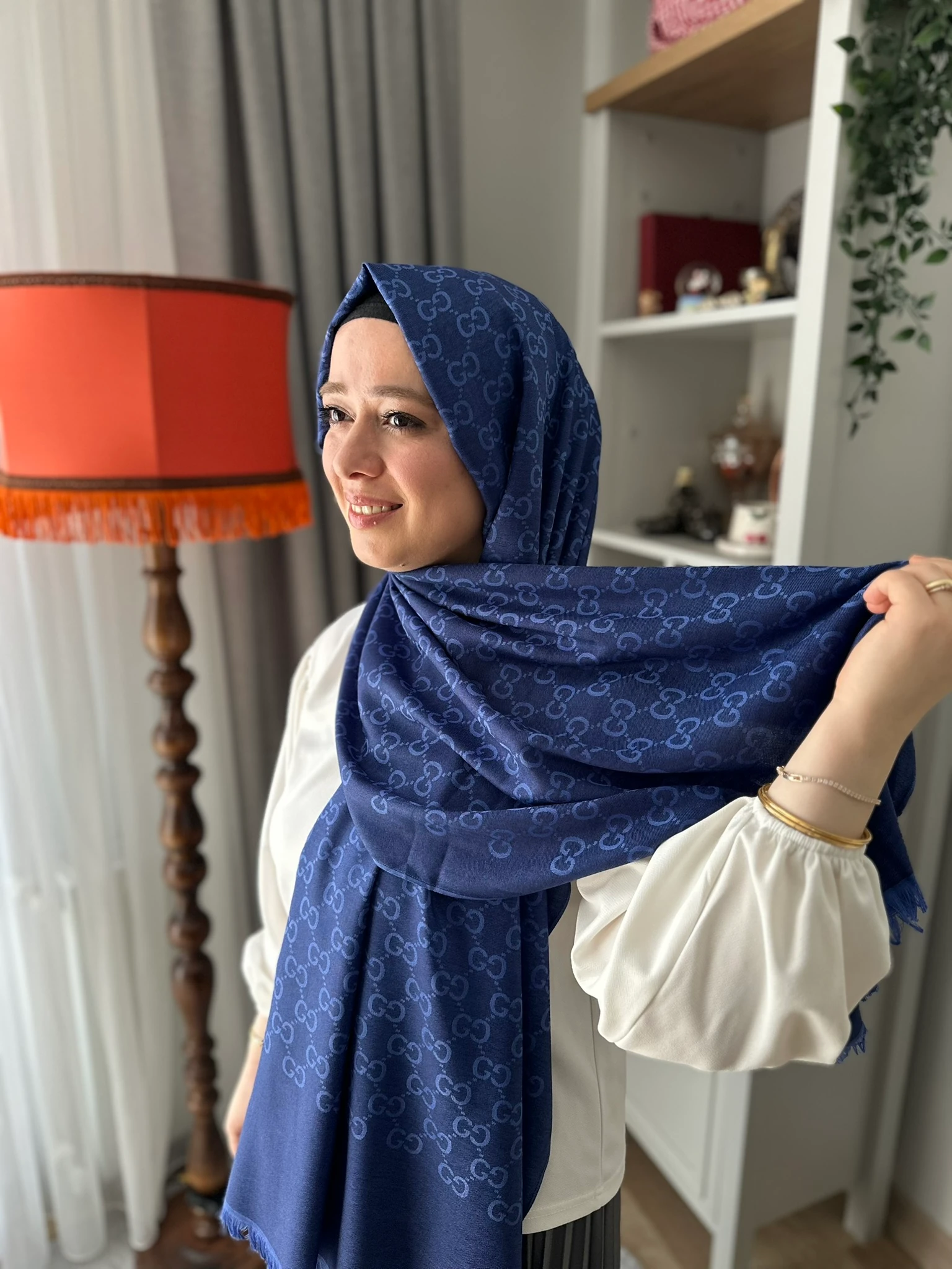 Guccı Pamuk İpek Şal