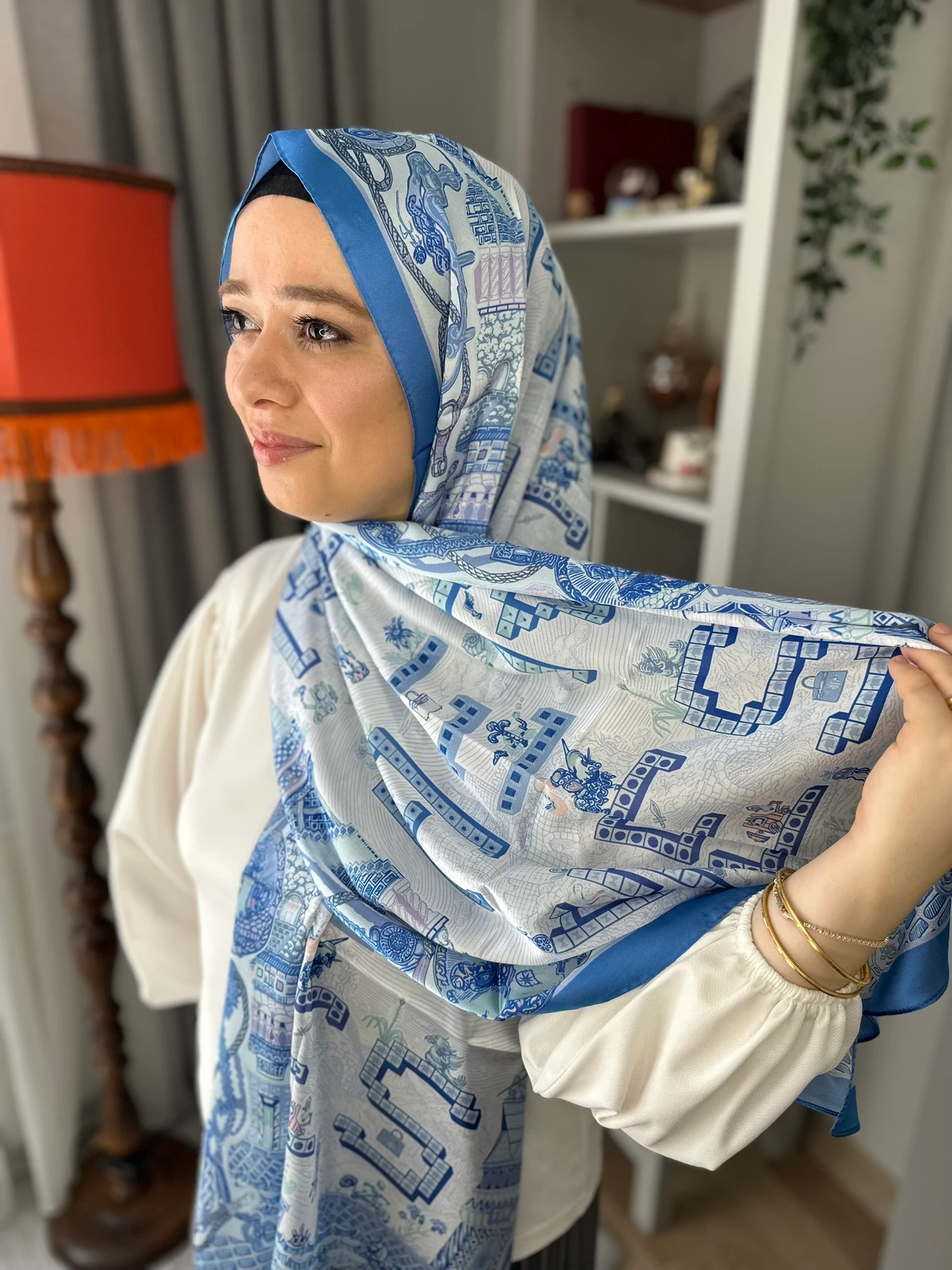 Hermes Desen Vual İpek Şal