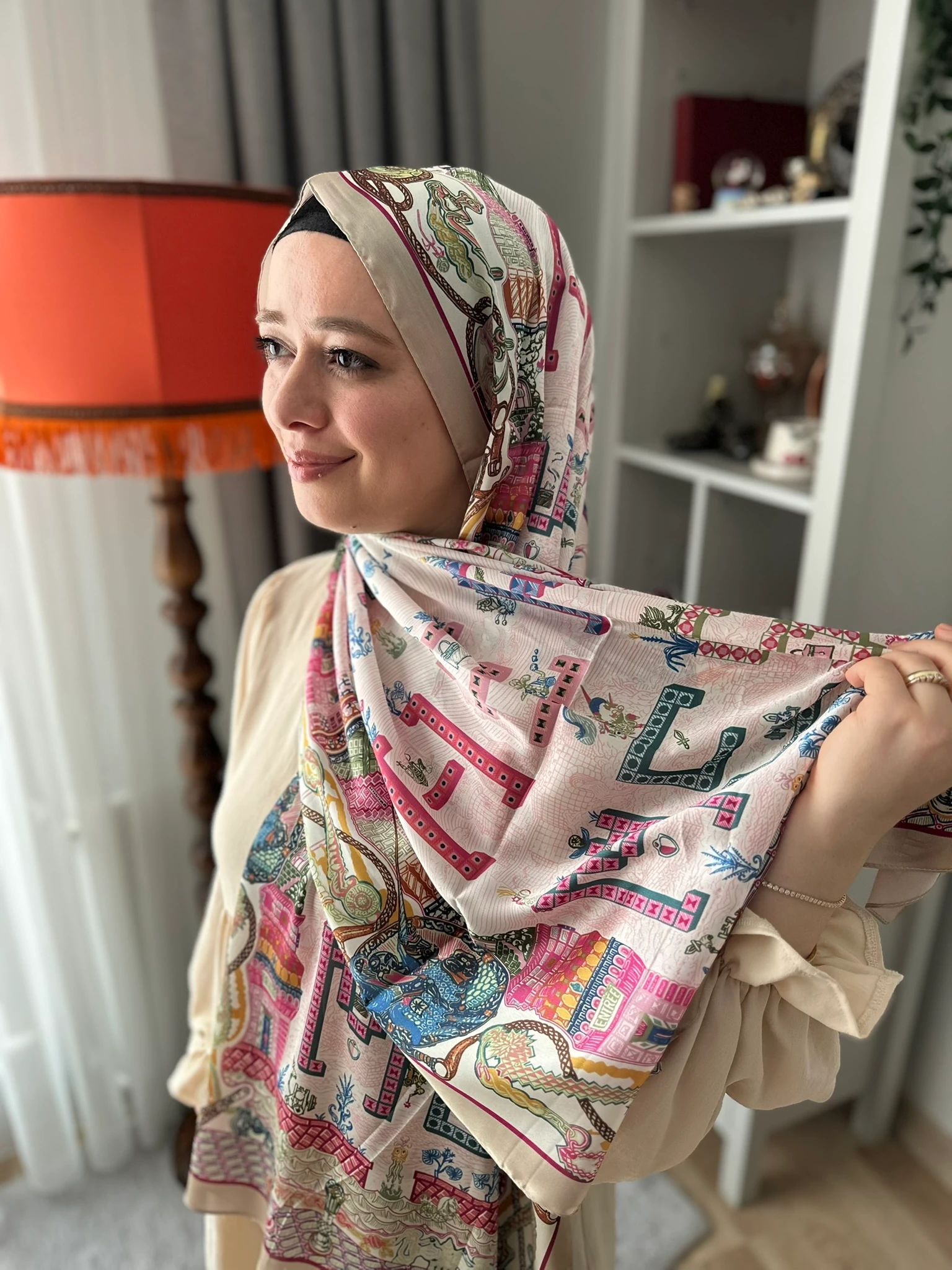 Hermes Desen Vual İpek Şal