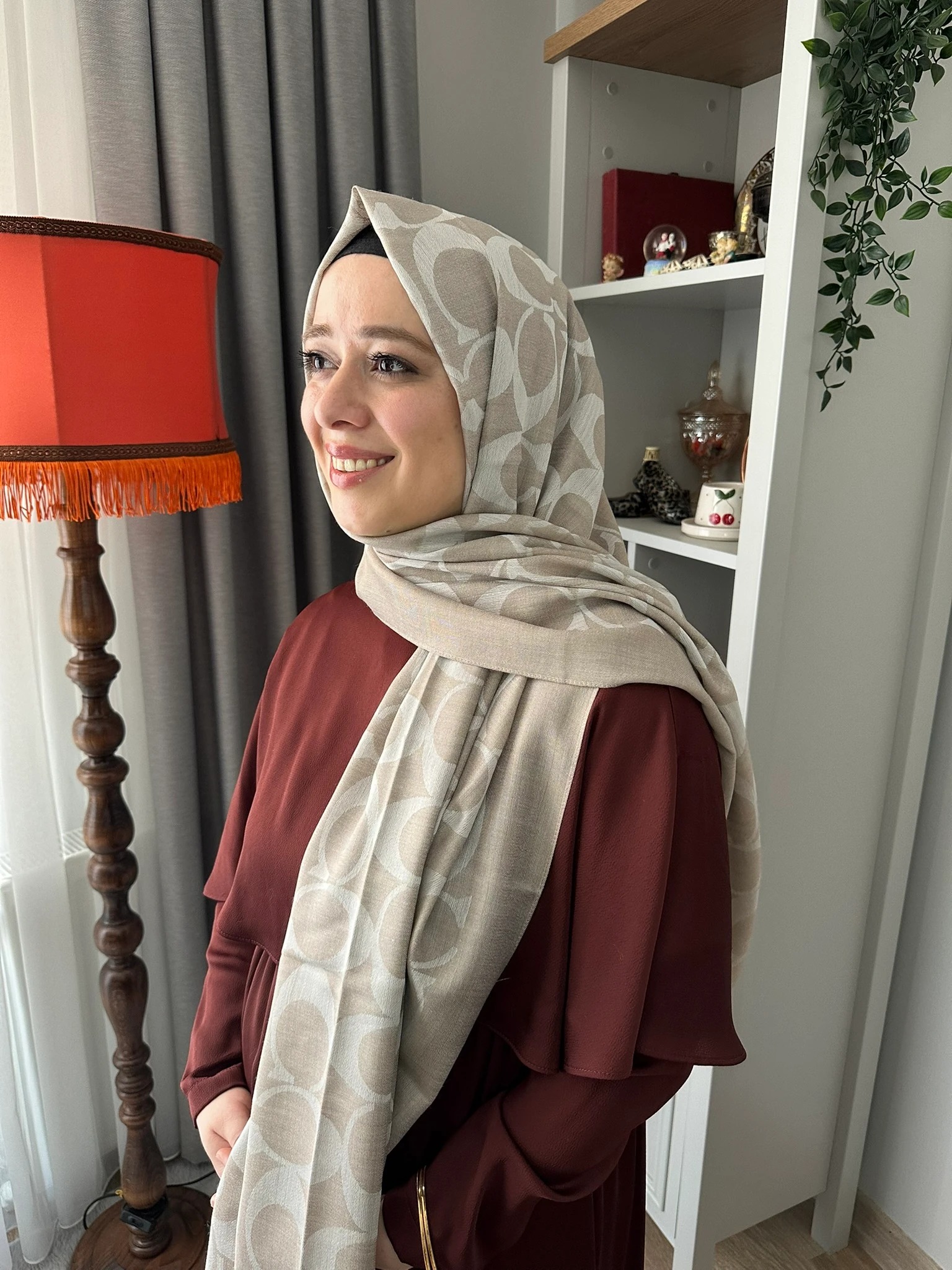 Coach Yün İpek A+ Kalite Şal