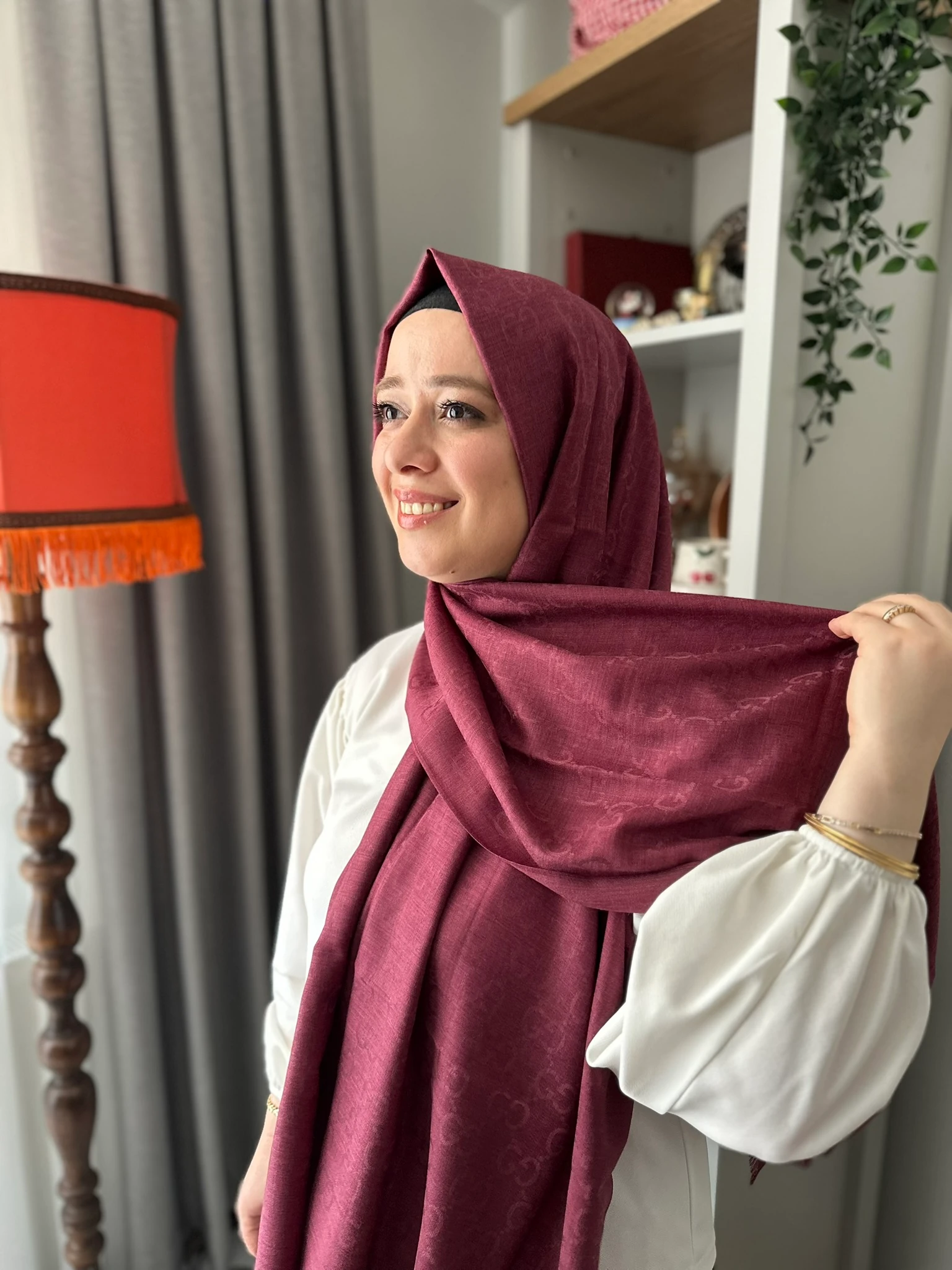 Guccı Yün İpek A+ Kalite Şal