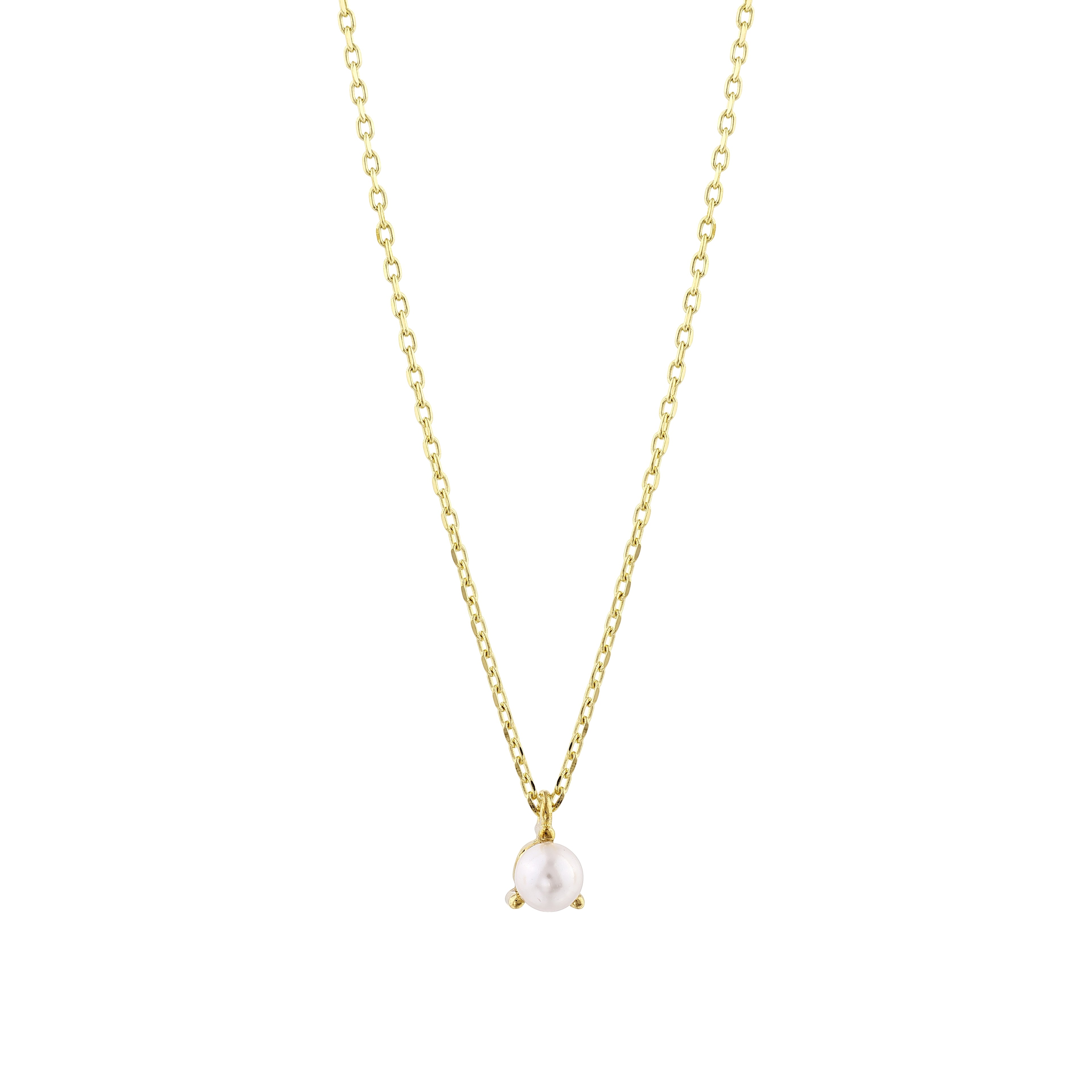 Nisera Minimal Pearl Altın Kolye