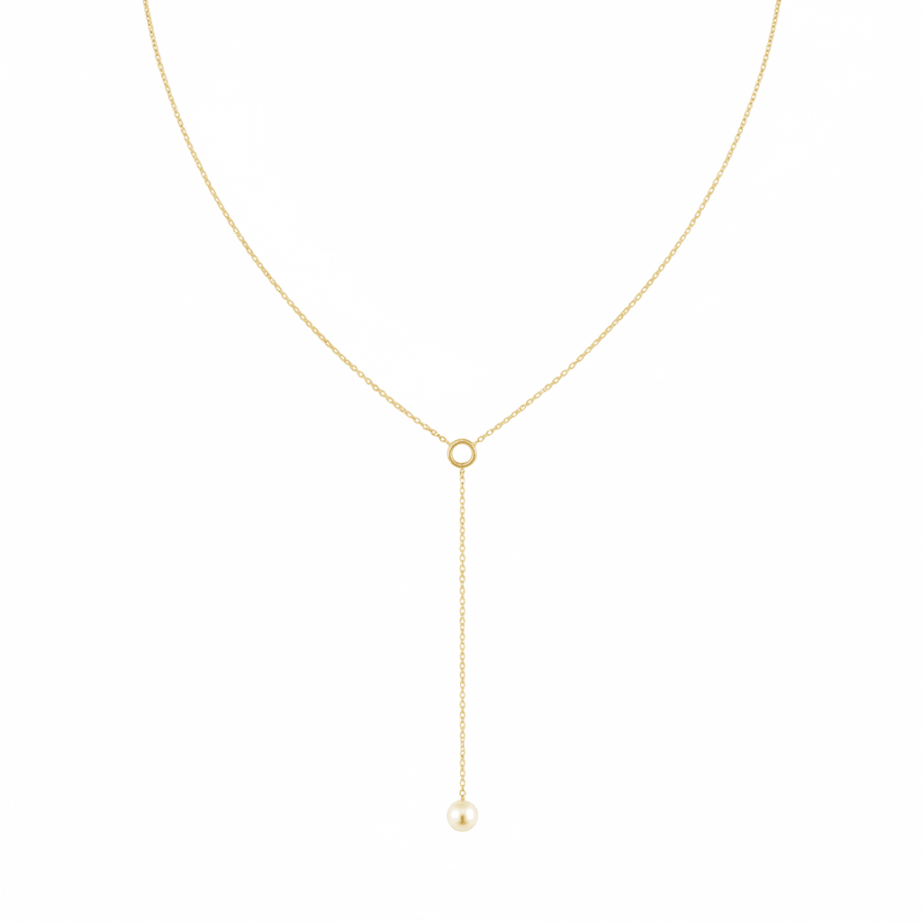 Nisera Y İnci Altın Kolye