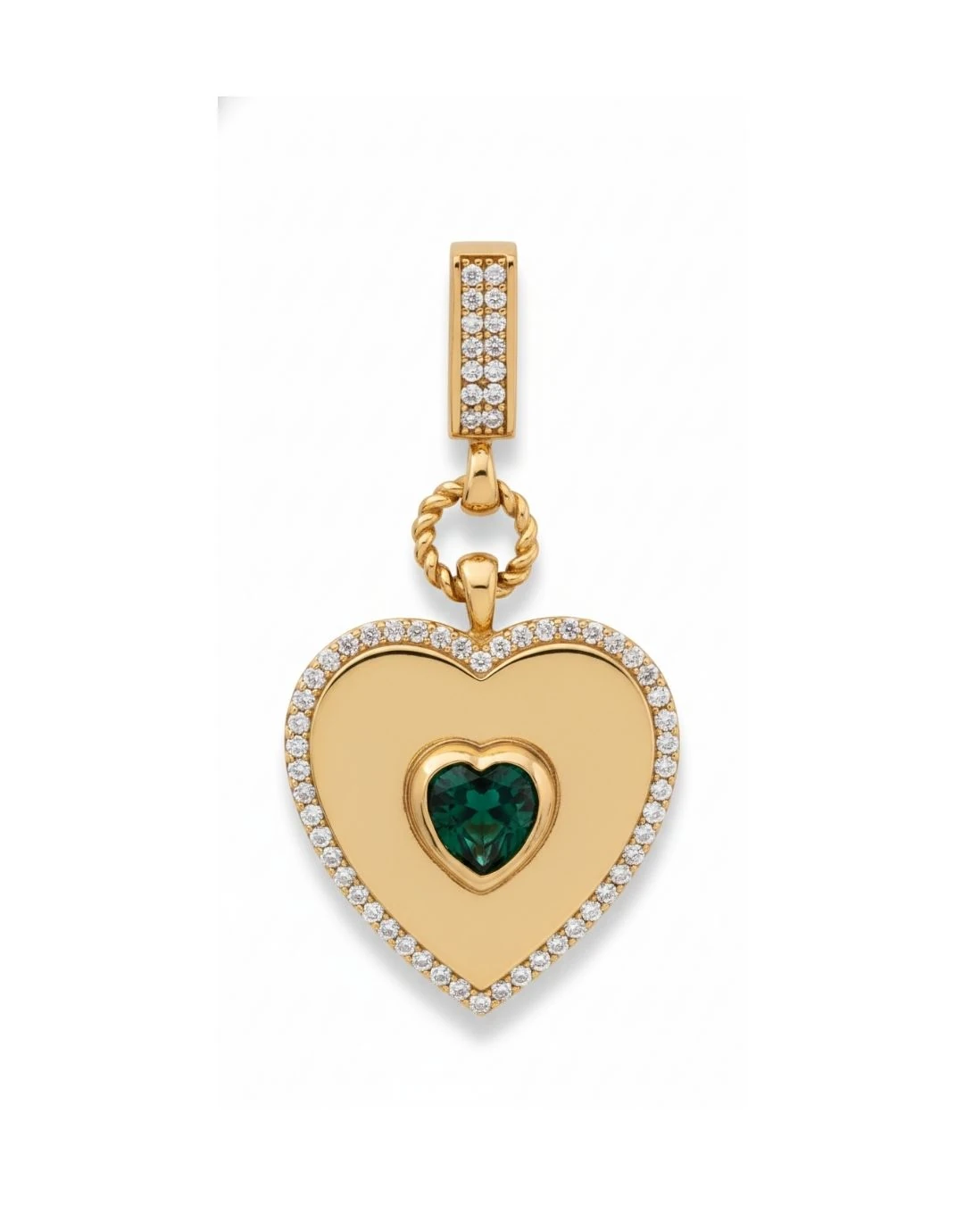 Kalp Altın Kolye Ucu 