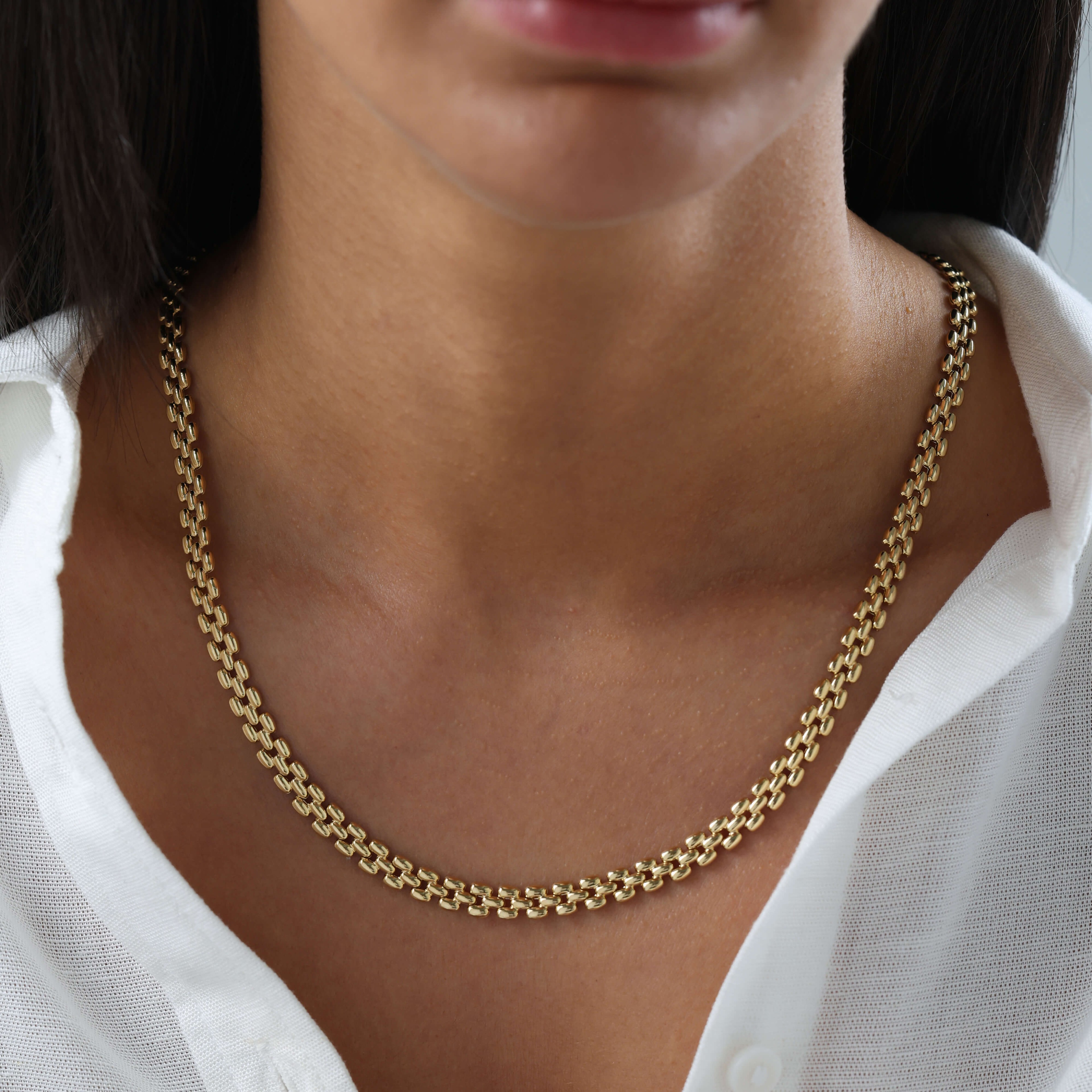 Nisera Harmoni Altın Choker Zincir image