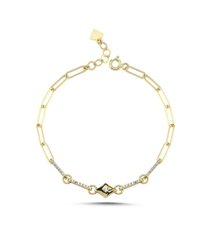 Nisera Ataç Kuzey Yıldız Unisex Minimal Altın Bileklik