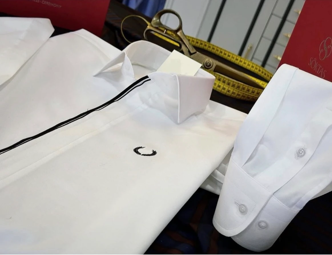 Kişiye Özel Dikim Fred Perry Erkek Gömlek