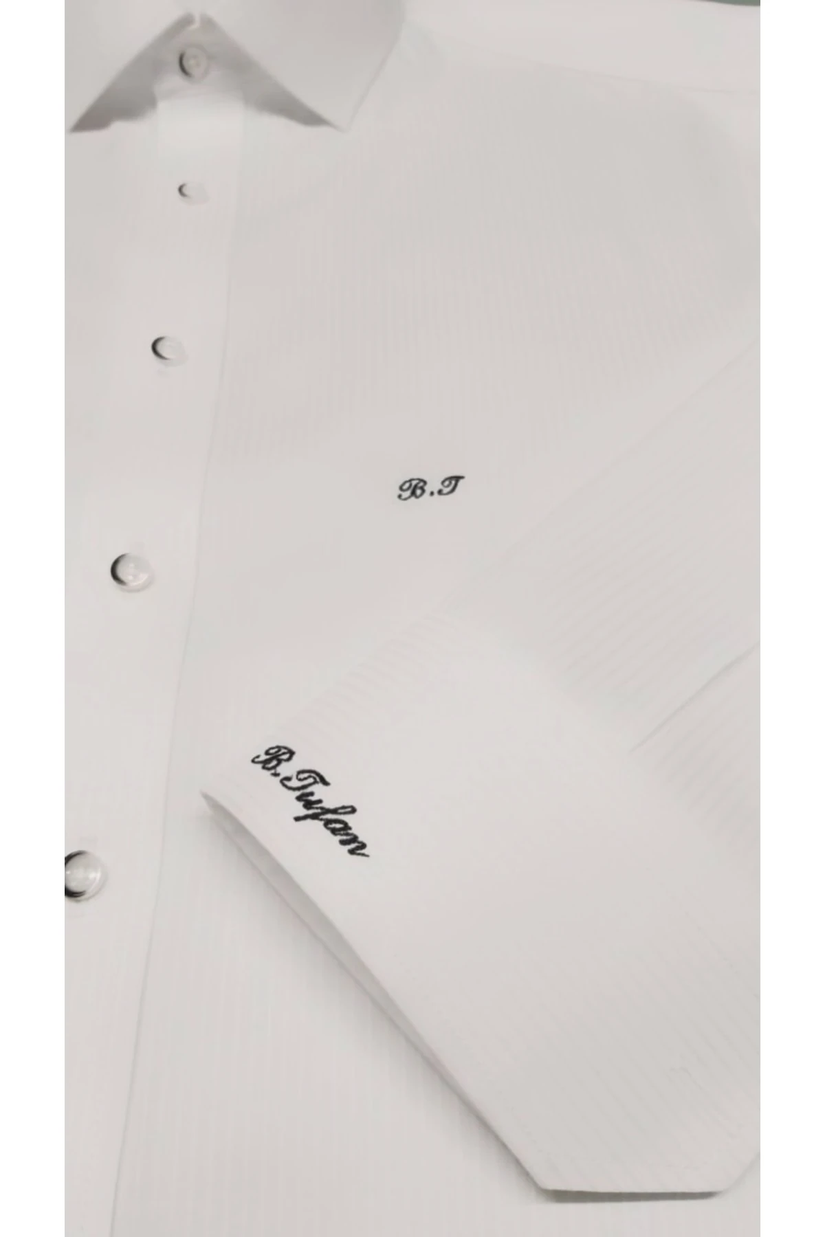 Kişiye Özel Dikim Isimli Nakışlı Erkek Gömlek