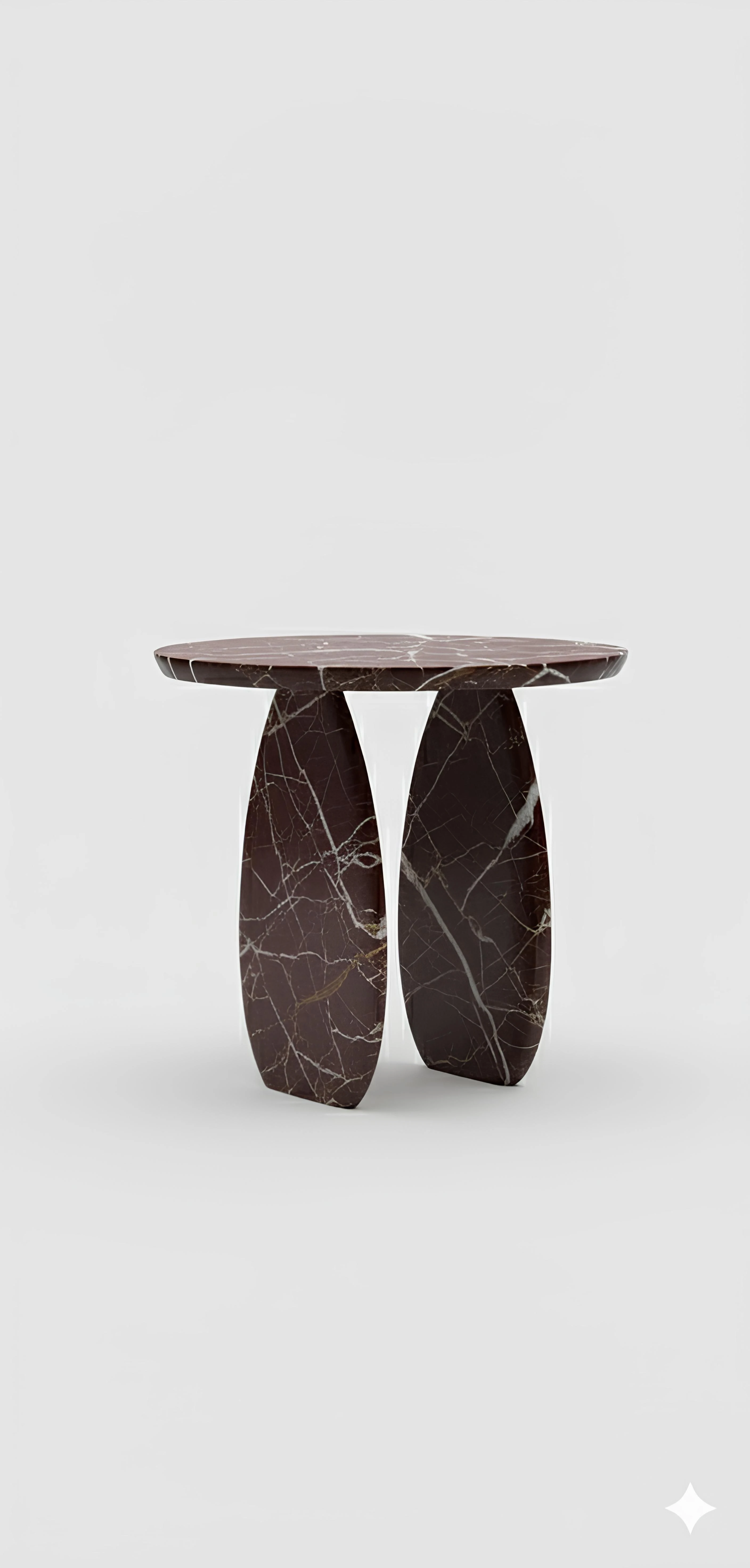 Table d'appoint en Rosso Levanto