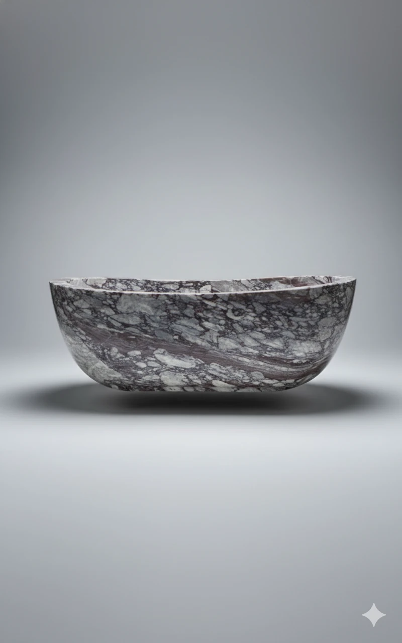 Baignoir en Calacatta Viola