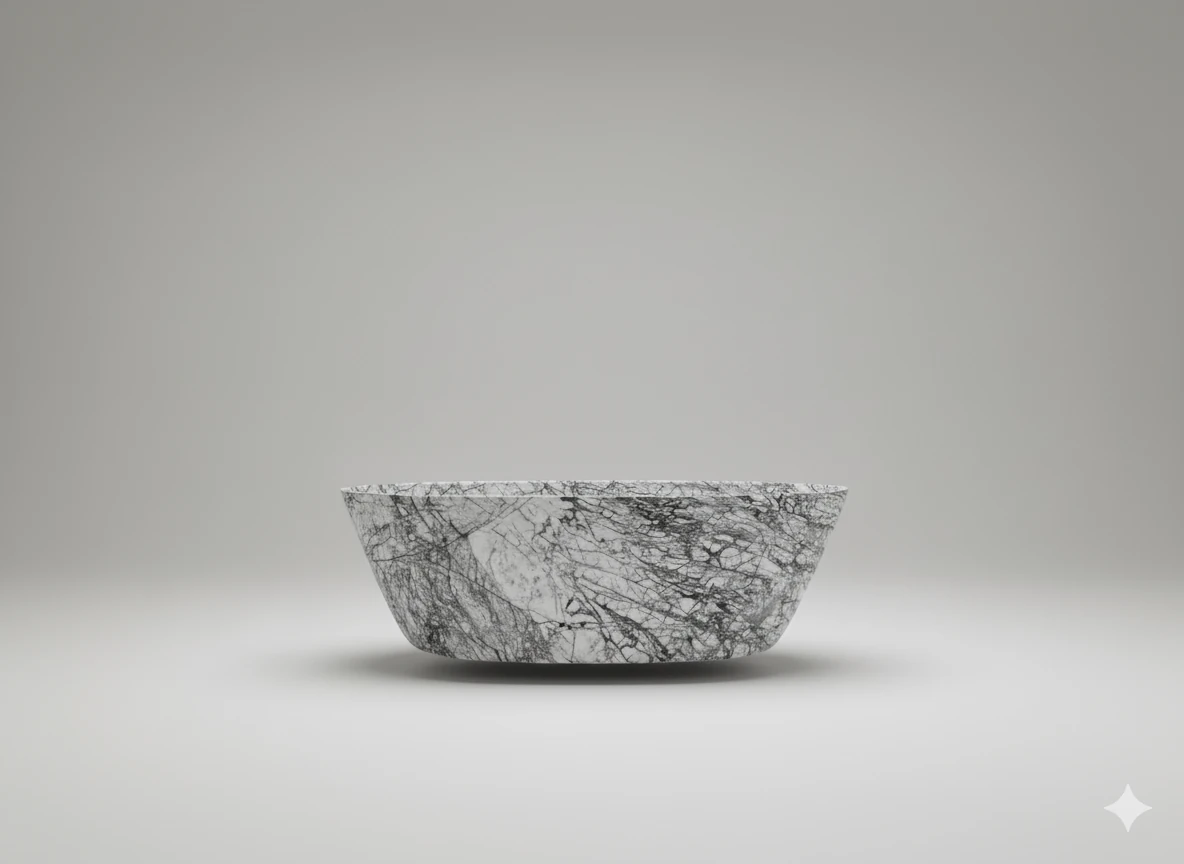 Baignoire en marbre Lilac