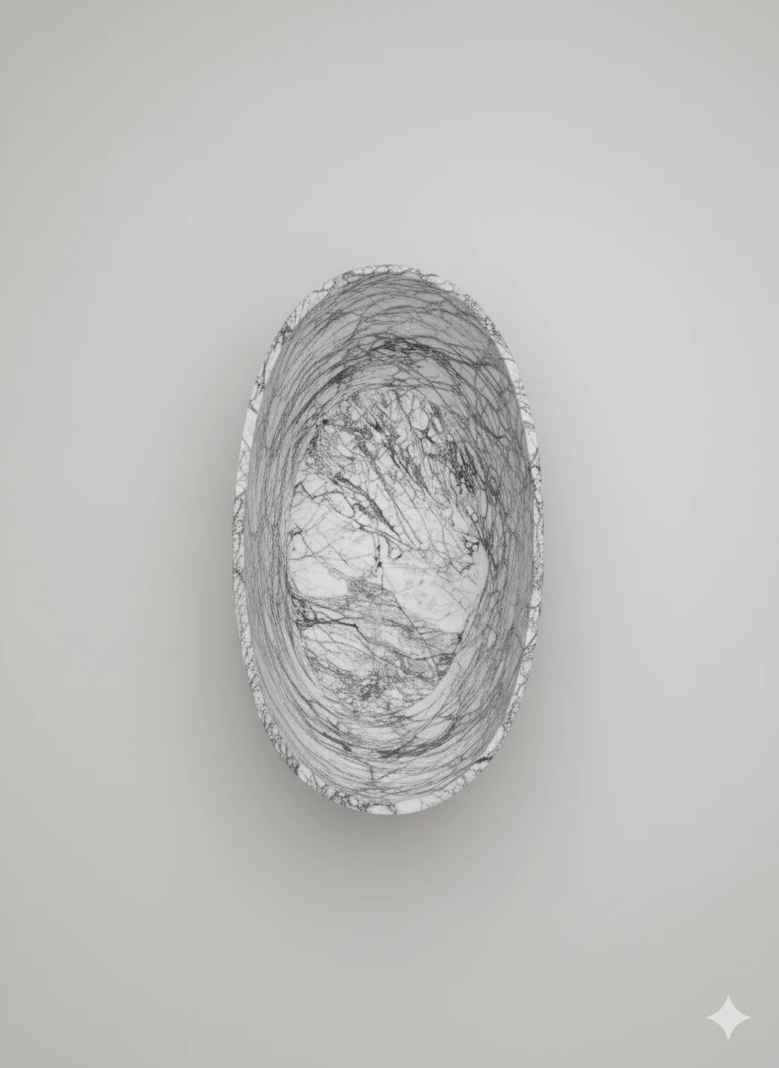 Baignoire en marbre Lilac