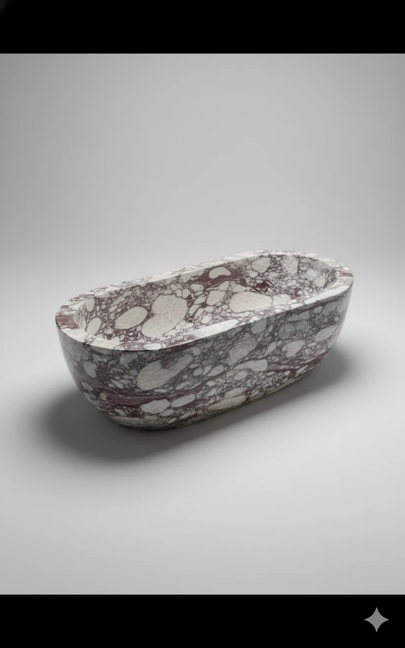 Baignoir en Calacatta Viola