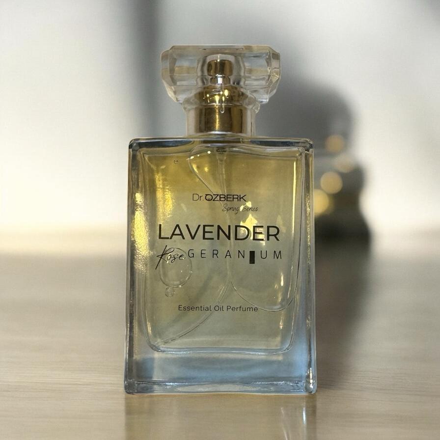 Lavender & Rose Geranium Essential Oil Perfume | Uçucu Yağ İçeren Parfüm 50 mL