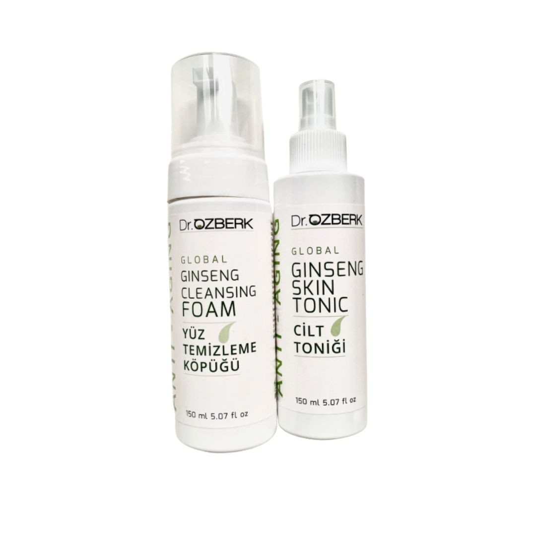 Global Anti - Aging Temizleme Seti – Köpük & Tonik