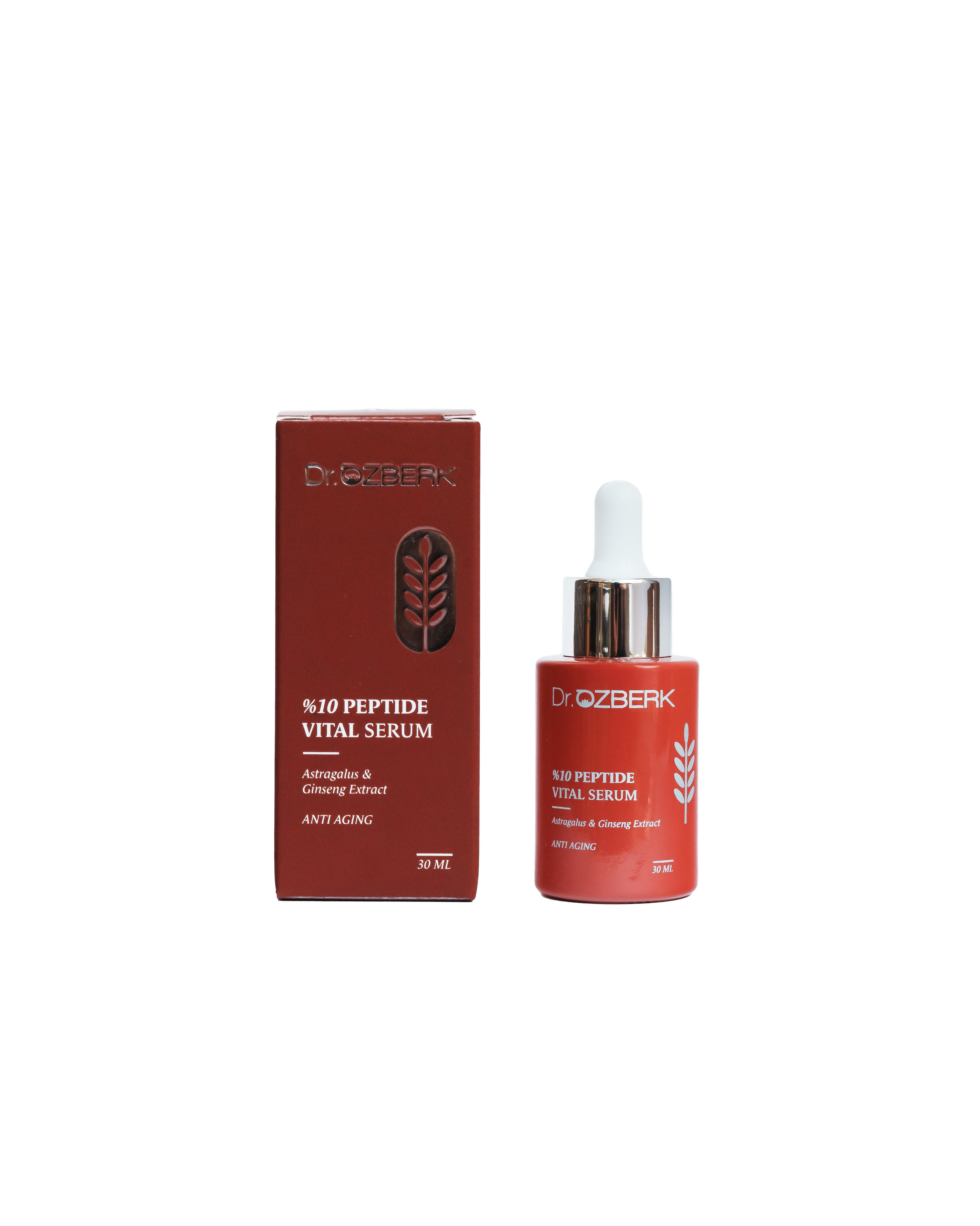 %10  Peptide Vital Serum Astragalus & Ginseng Extract 30 mL 