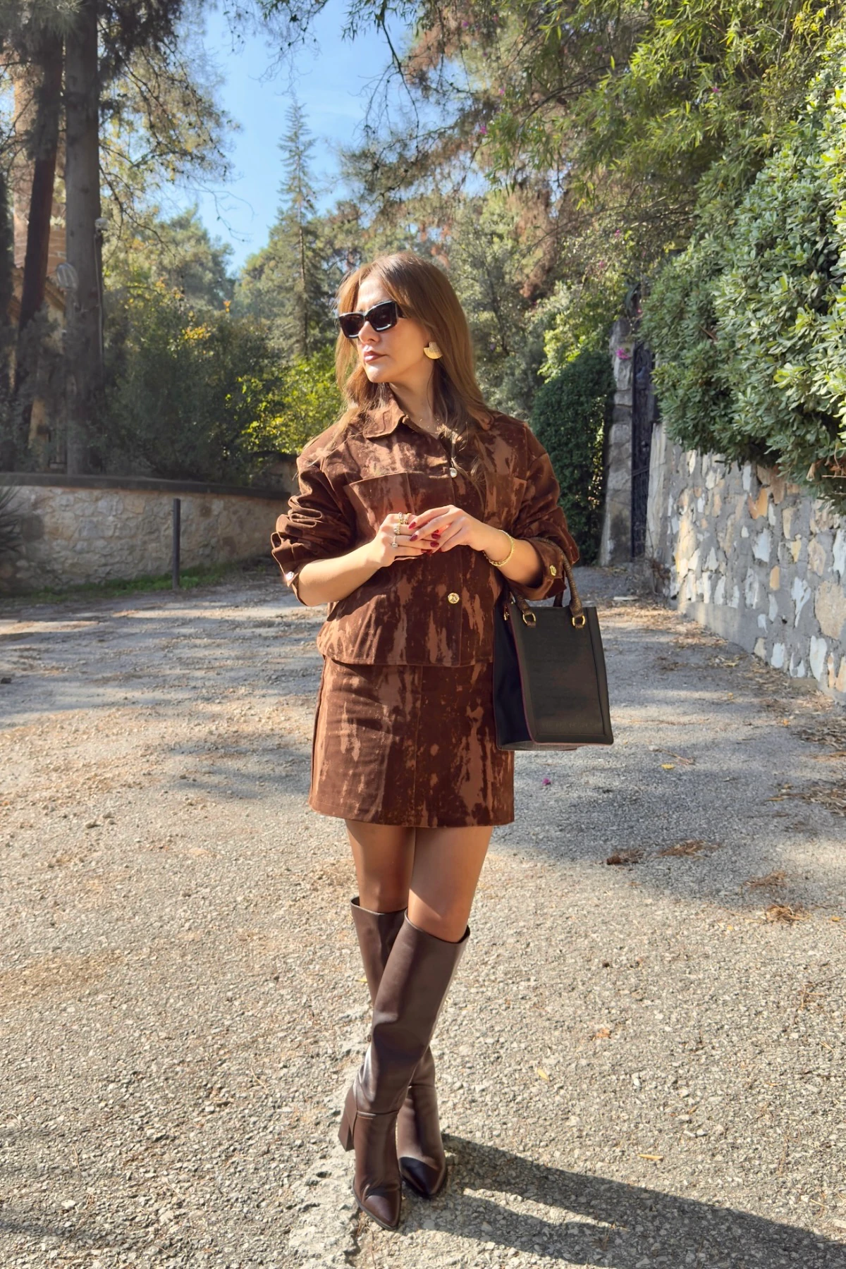 DESENLİ SÜET CEKET